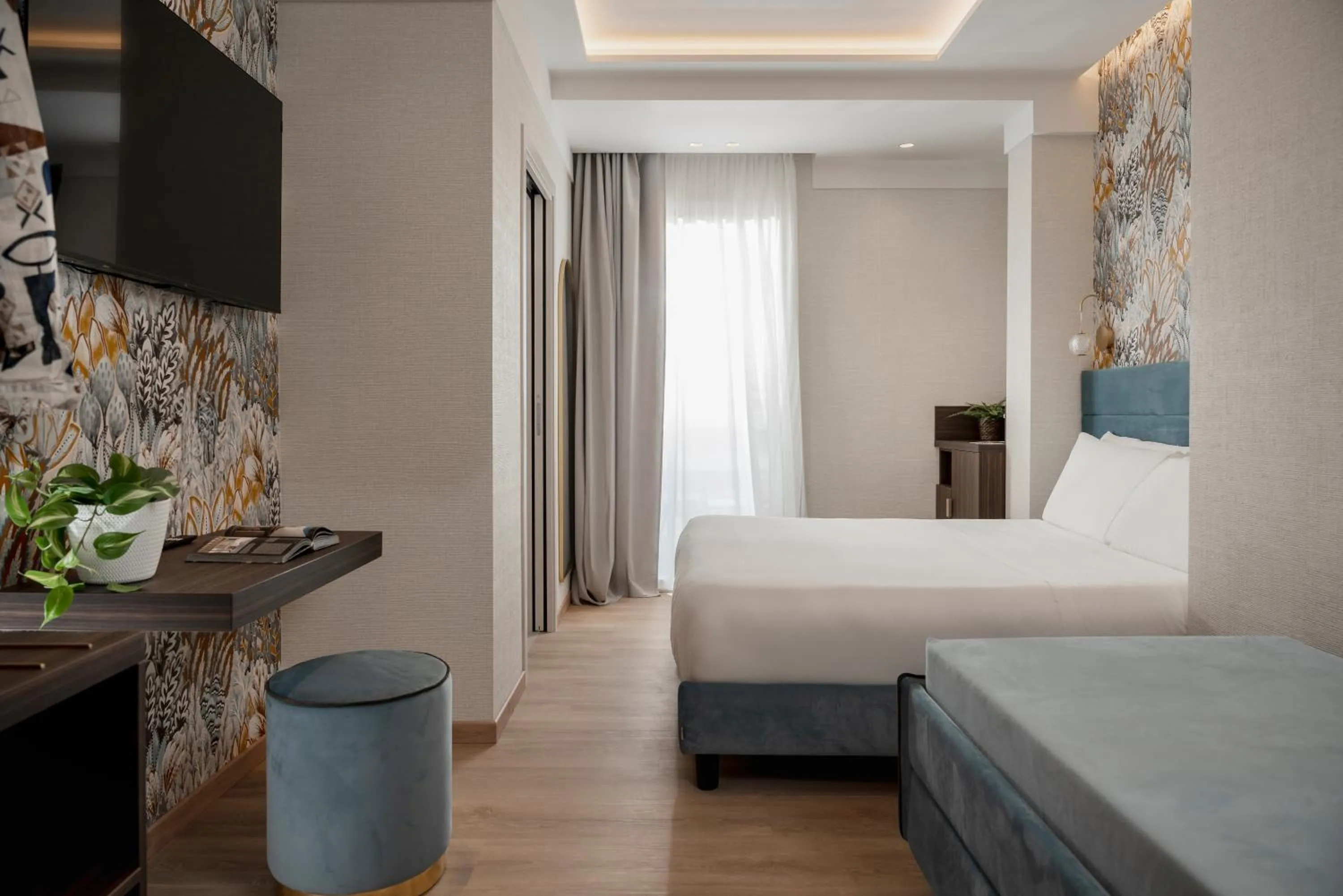 Bedroom, Bed in Hotel Grazia Riccione