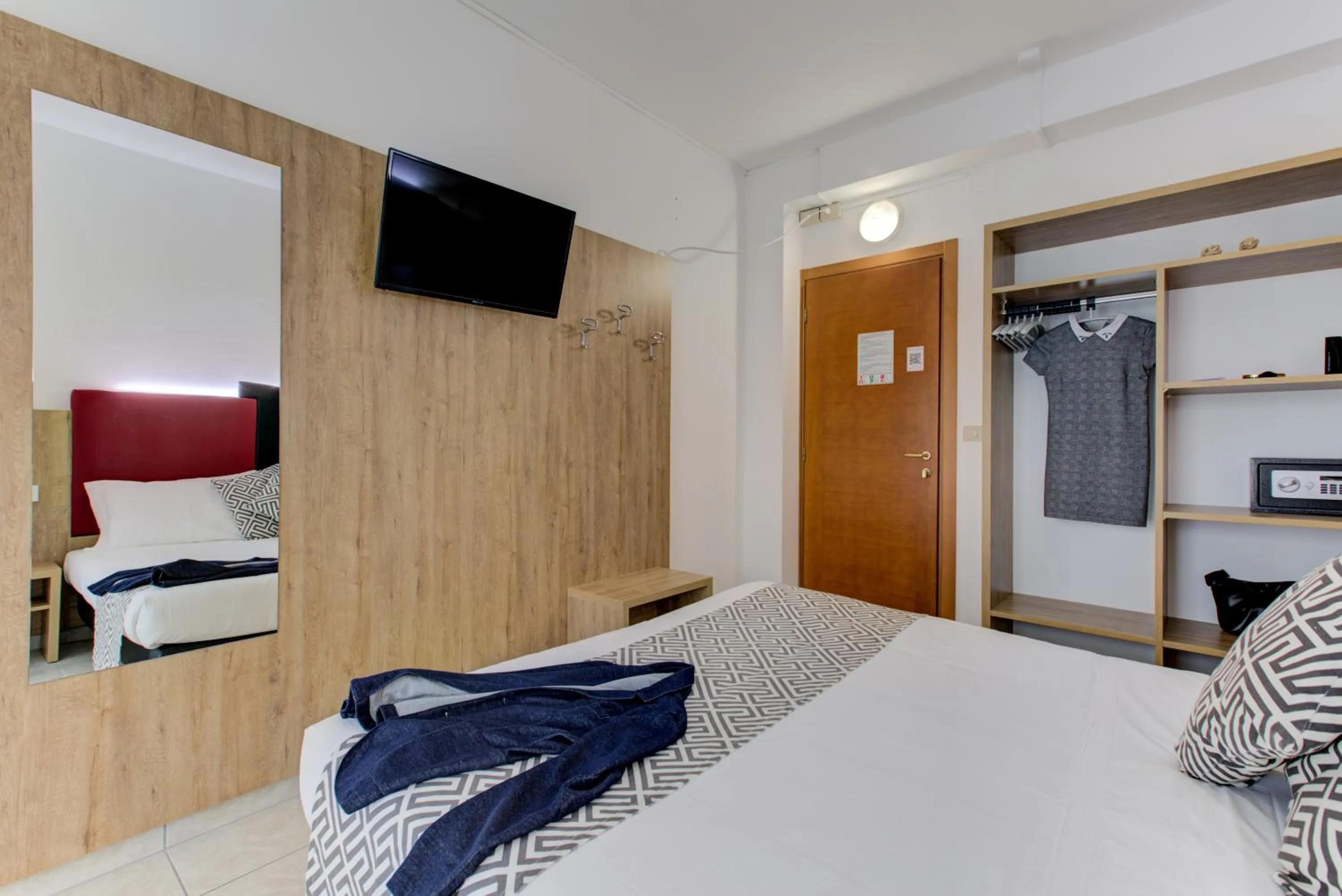 Bedroom, Bed in Hotel Grazia Riccione