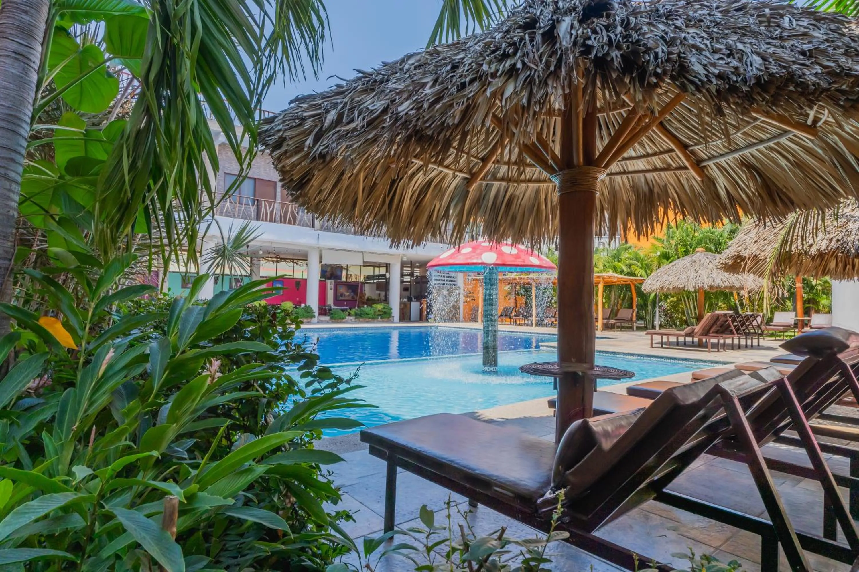 Pool view in Hotel Gran Juquila Huatulco