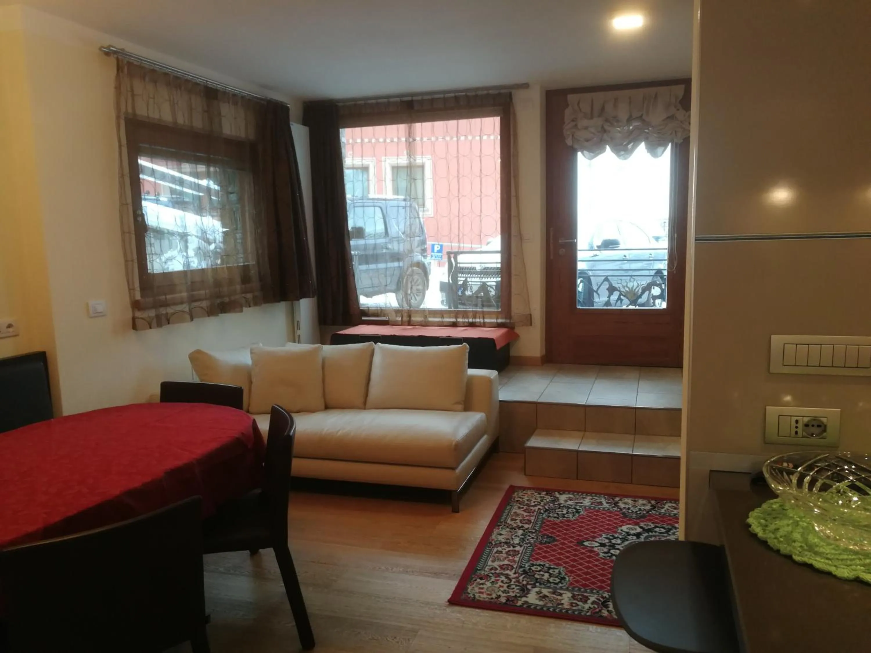 Living room, Bed in Chalet Mottolino