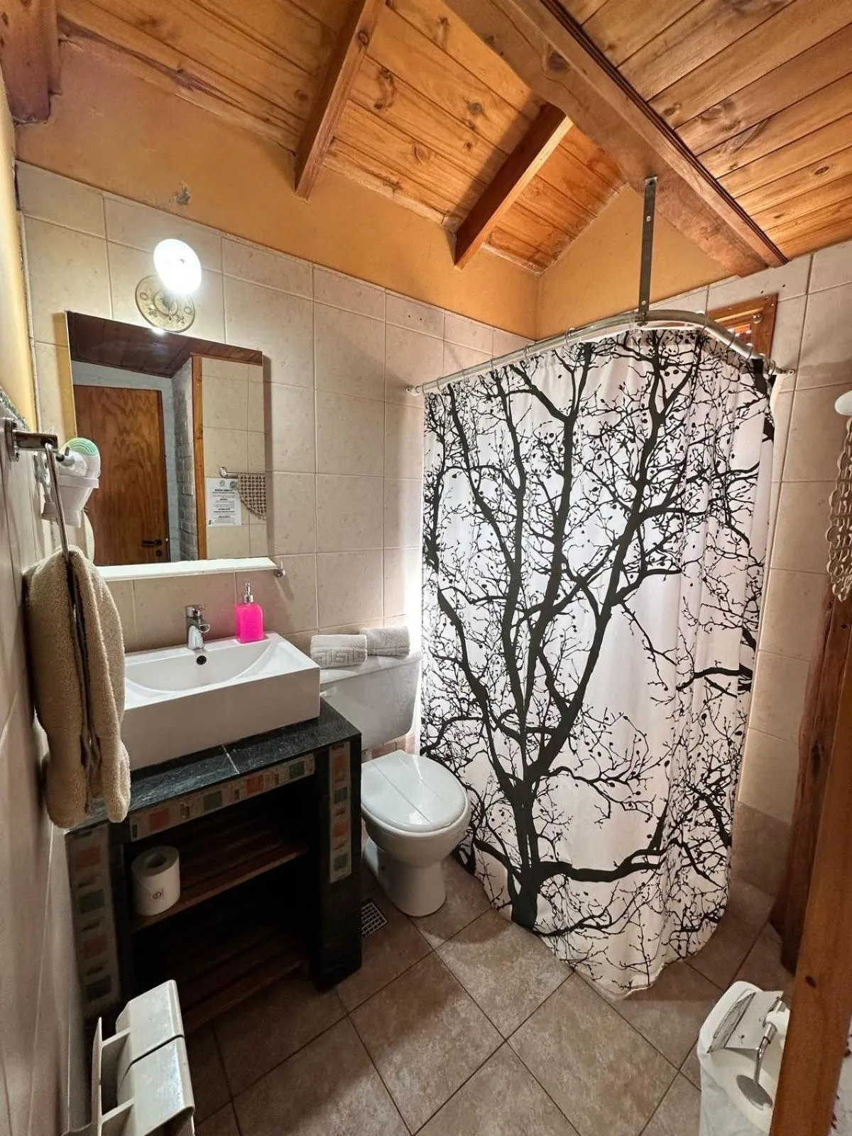 Shower in Cabañas Las Nubes