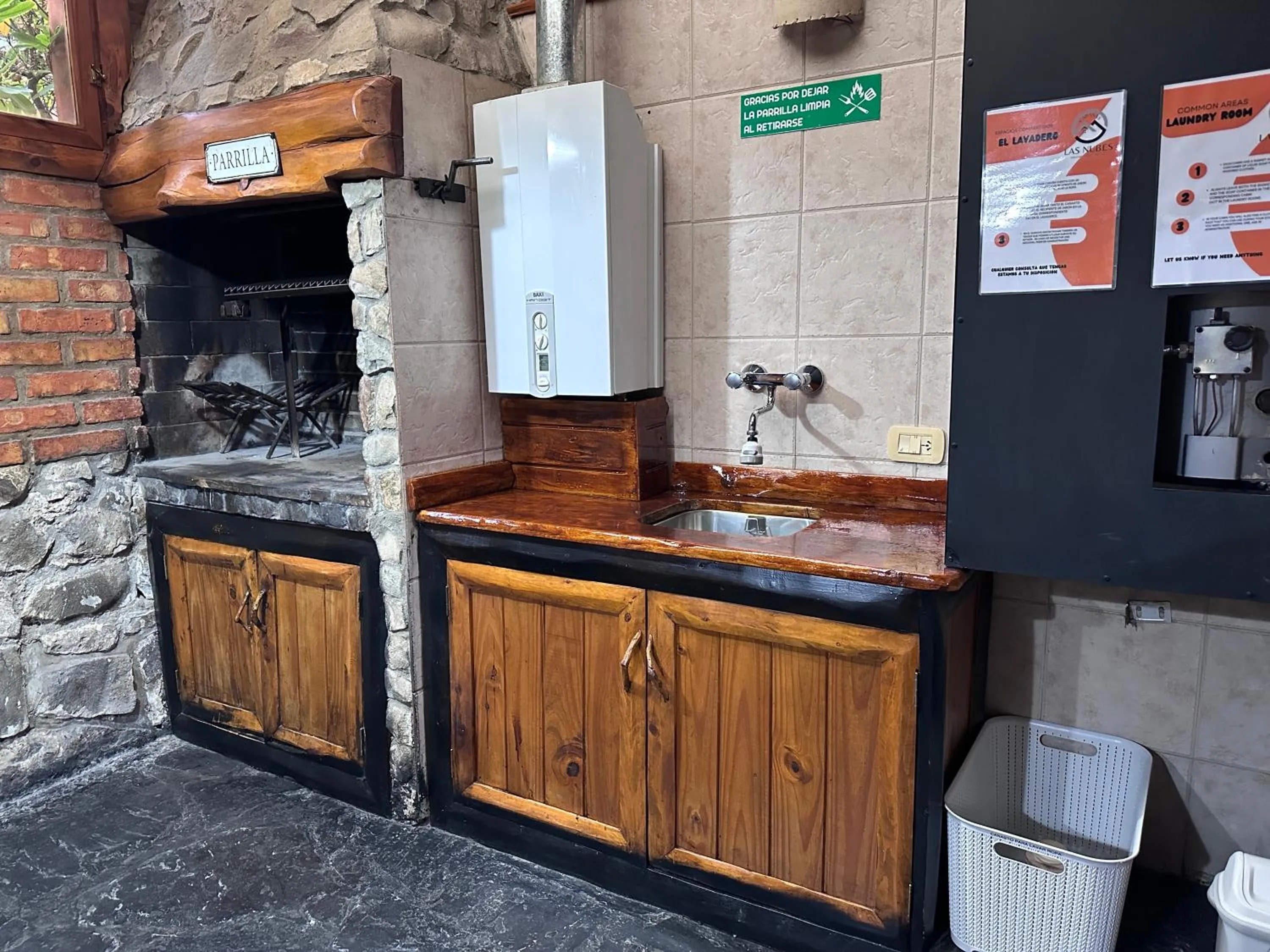 BBQ facilities in Cabañas Las Nubes