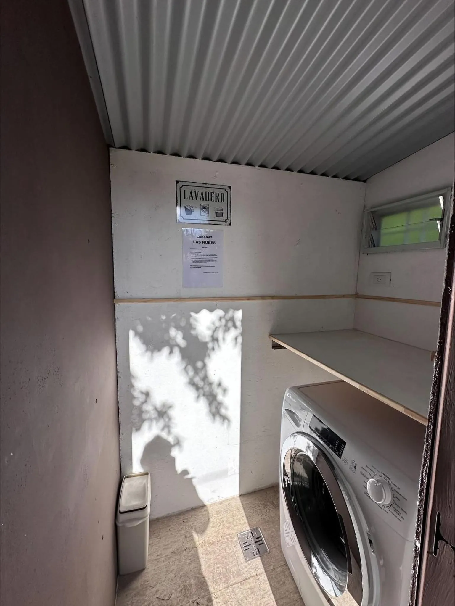 laundry in Cabañas Las Nubes