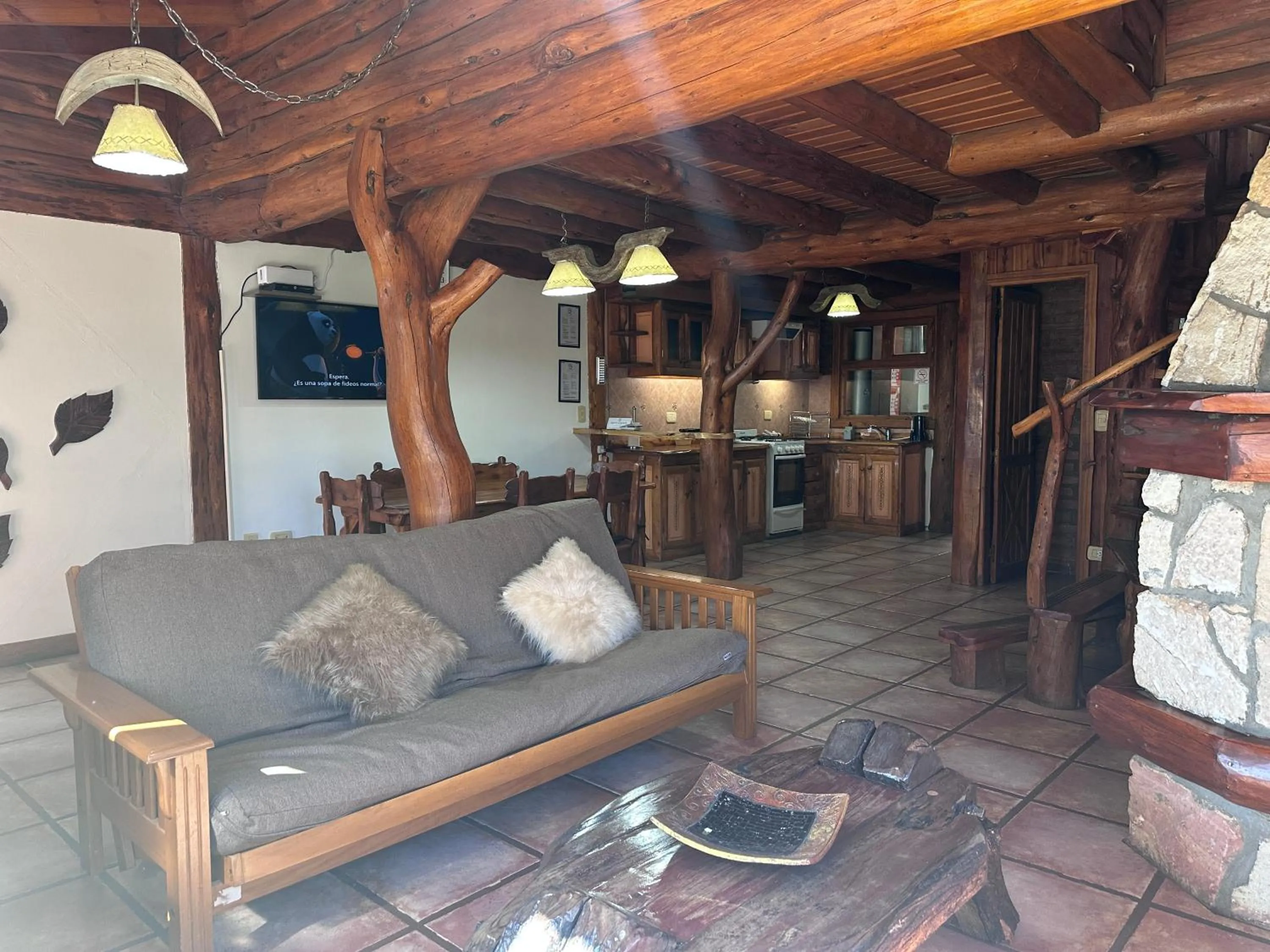 Living room in Cabañas Las Nubes