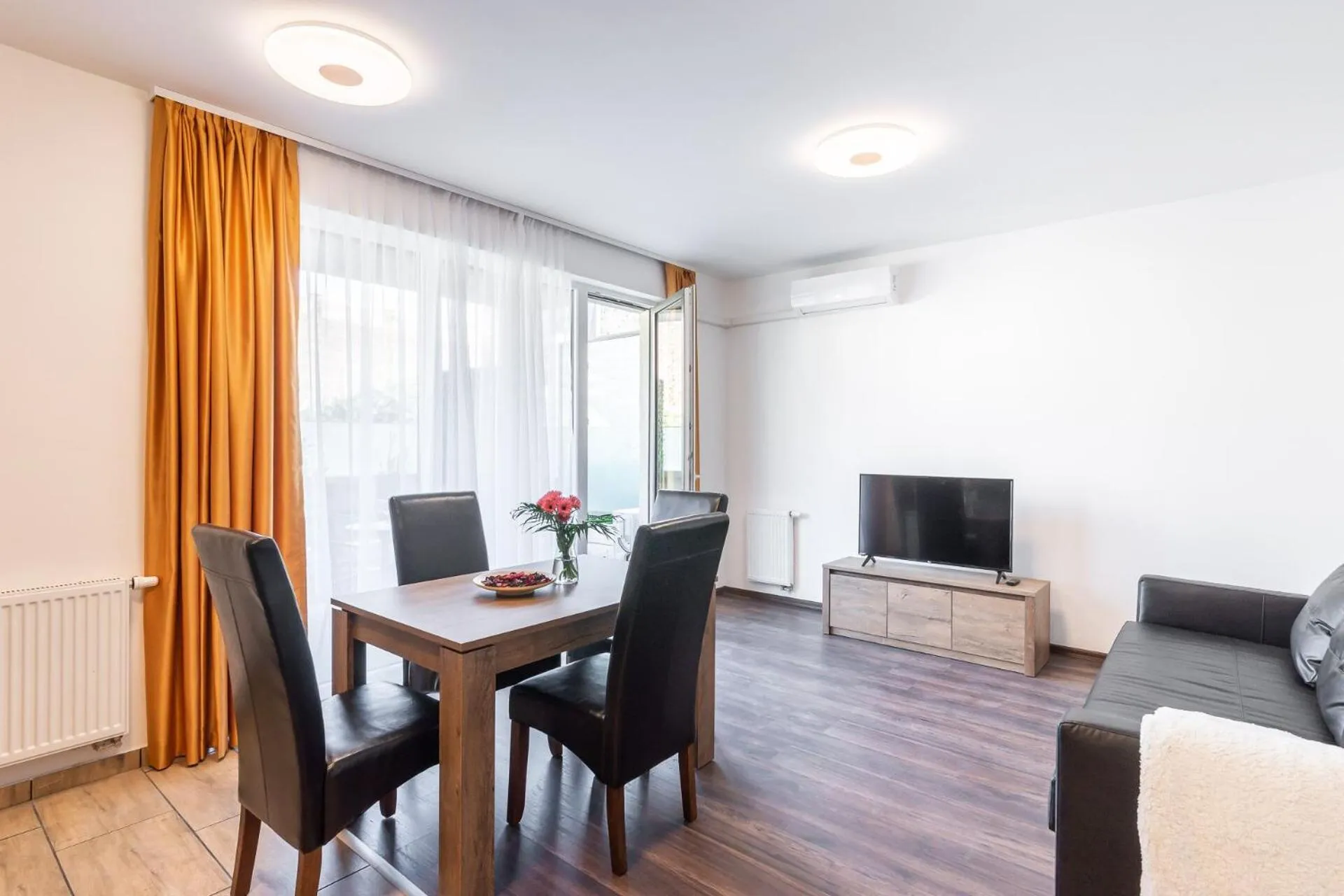 Living room in Corvin Residence Apartments