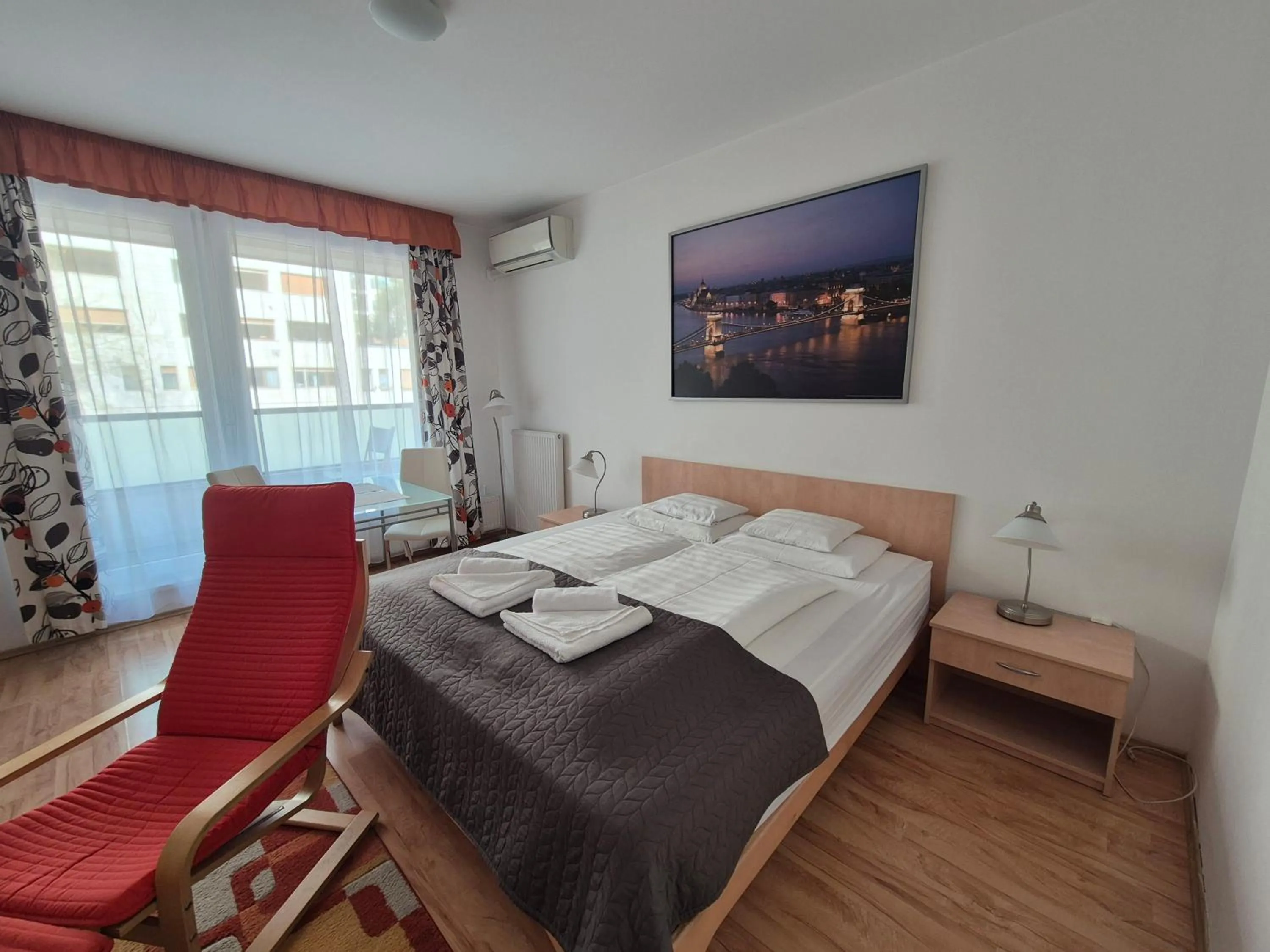 Bed in Corvin Residence Apartments