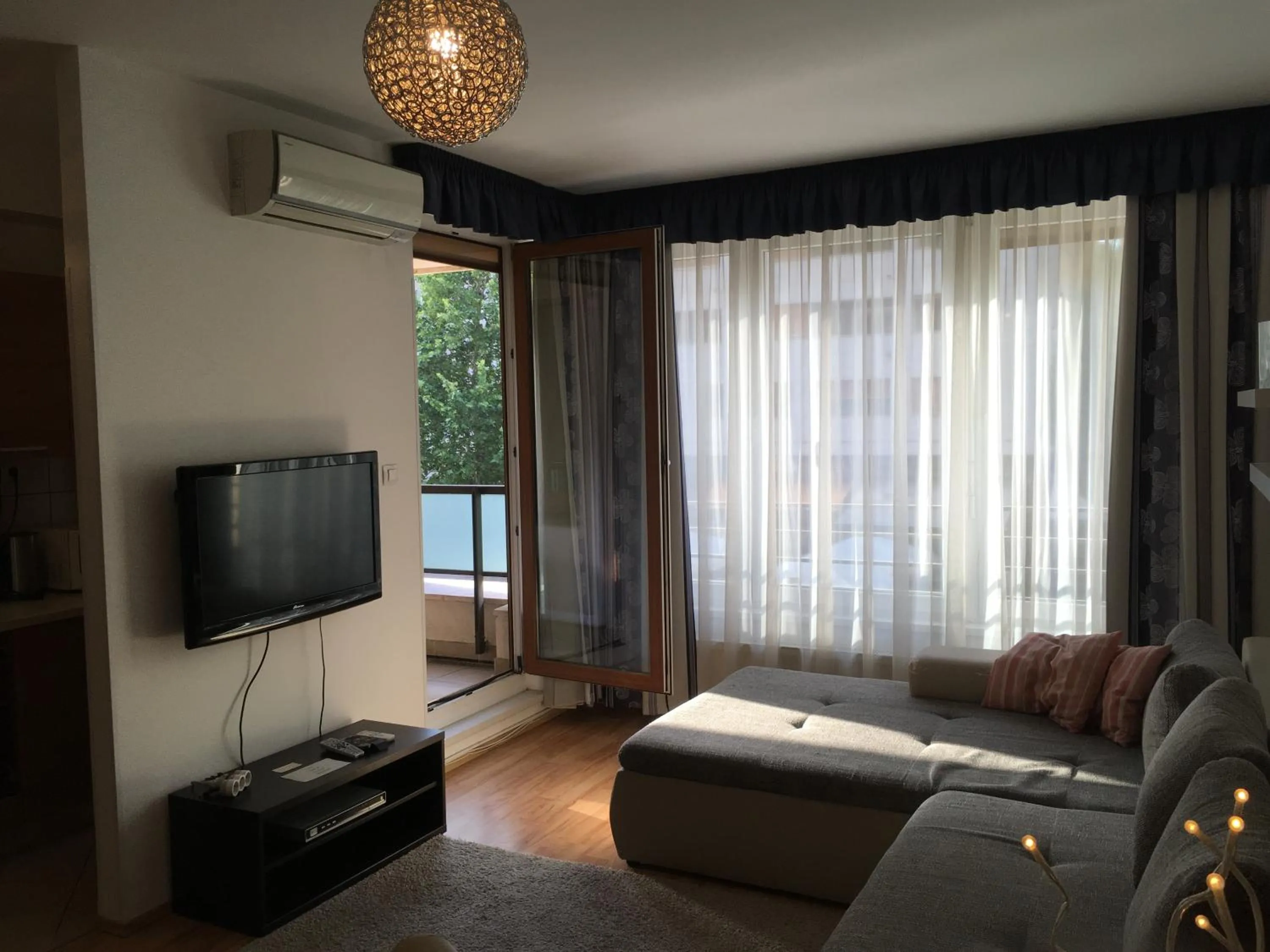 Living room in Corvin Residence Apartments