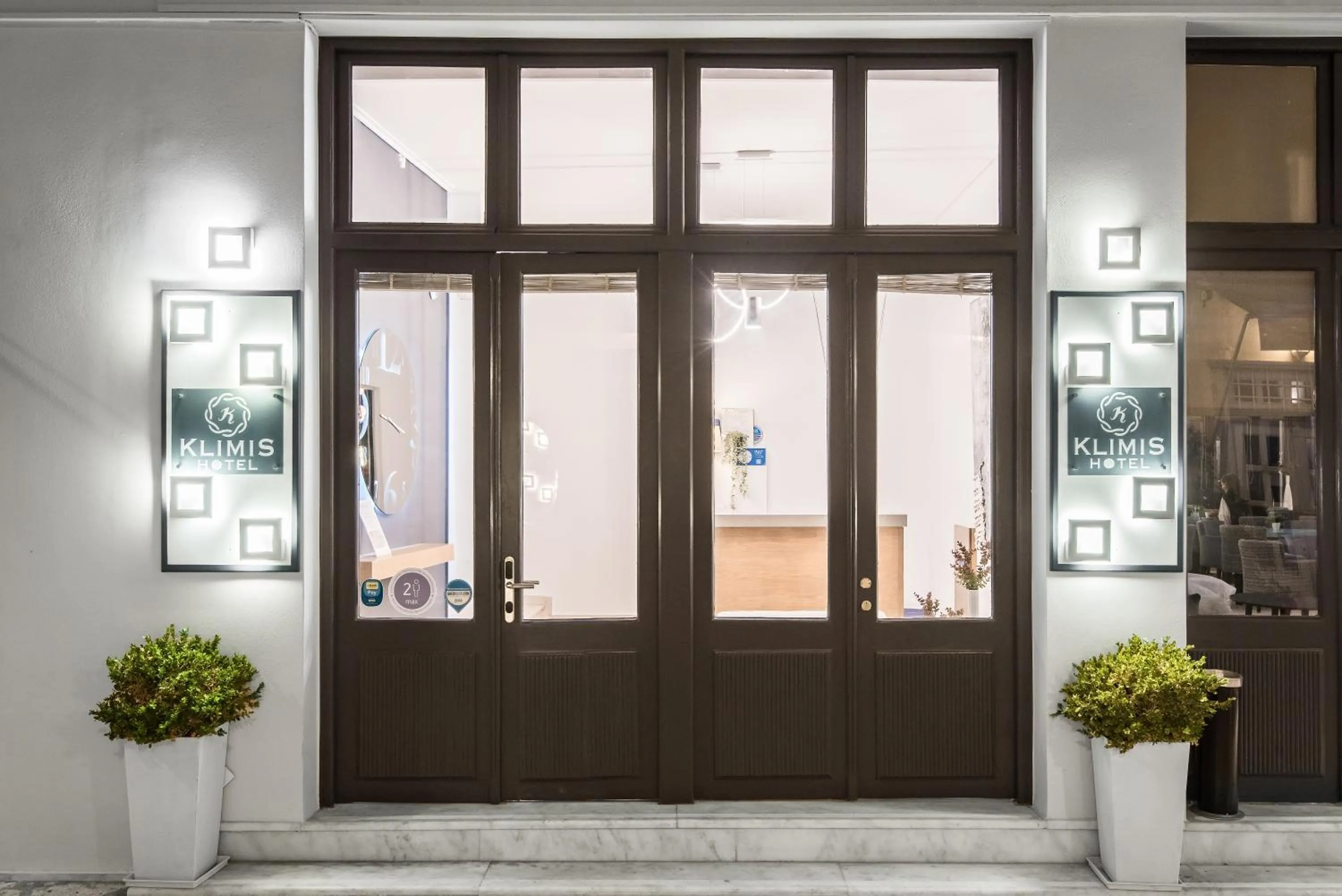 Facade/entrance in Klimis Hotel