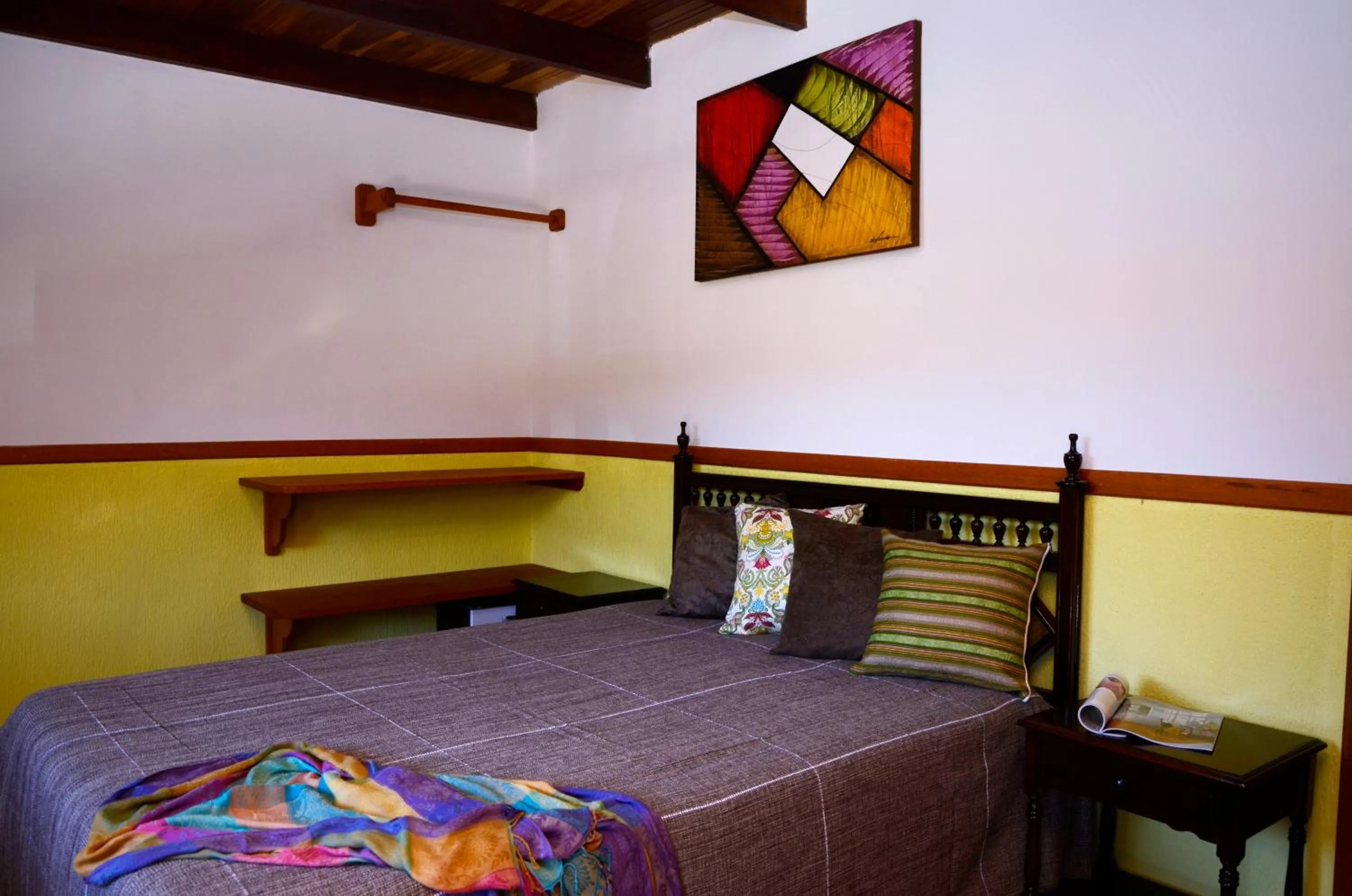 Decorative detail, Bed in Pousada Sabor da Serra