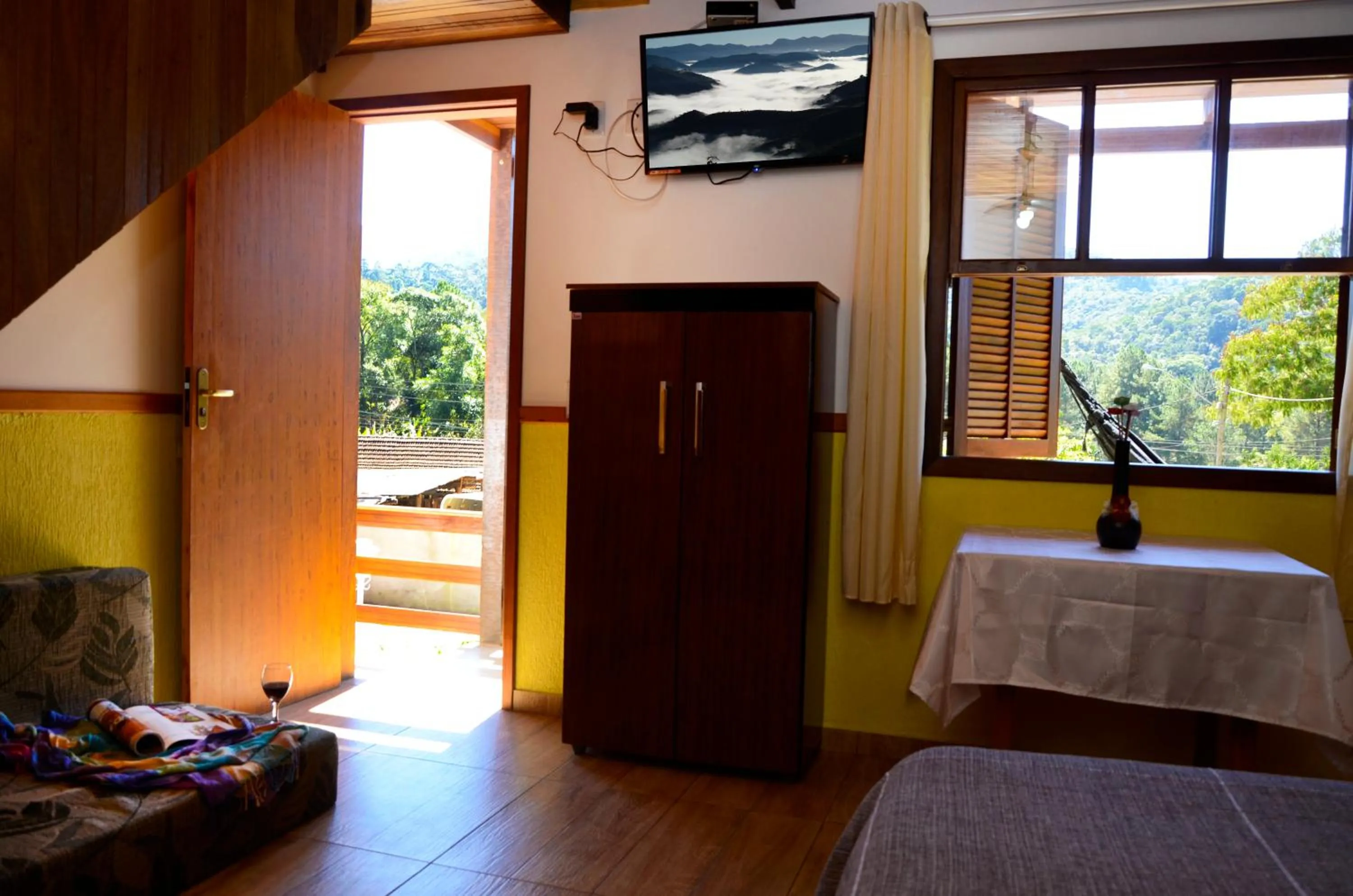 Bedroom, Bed in Pousada Sabor da Serra