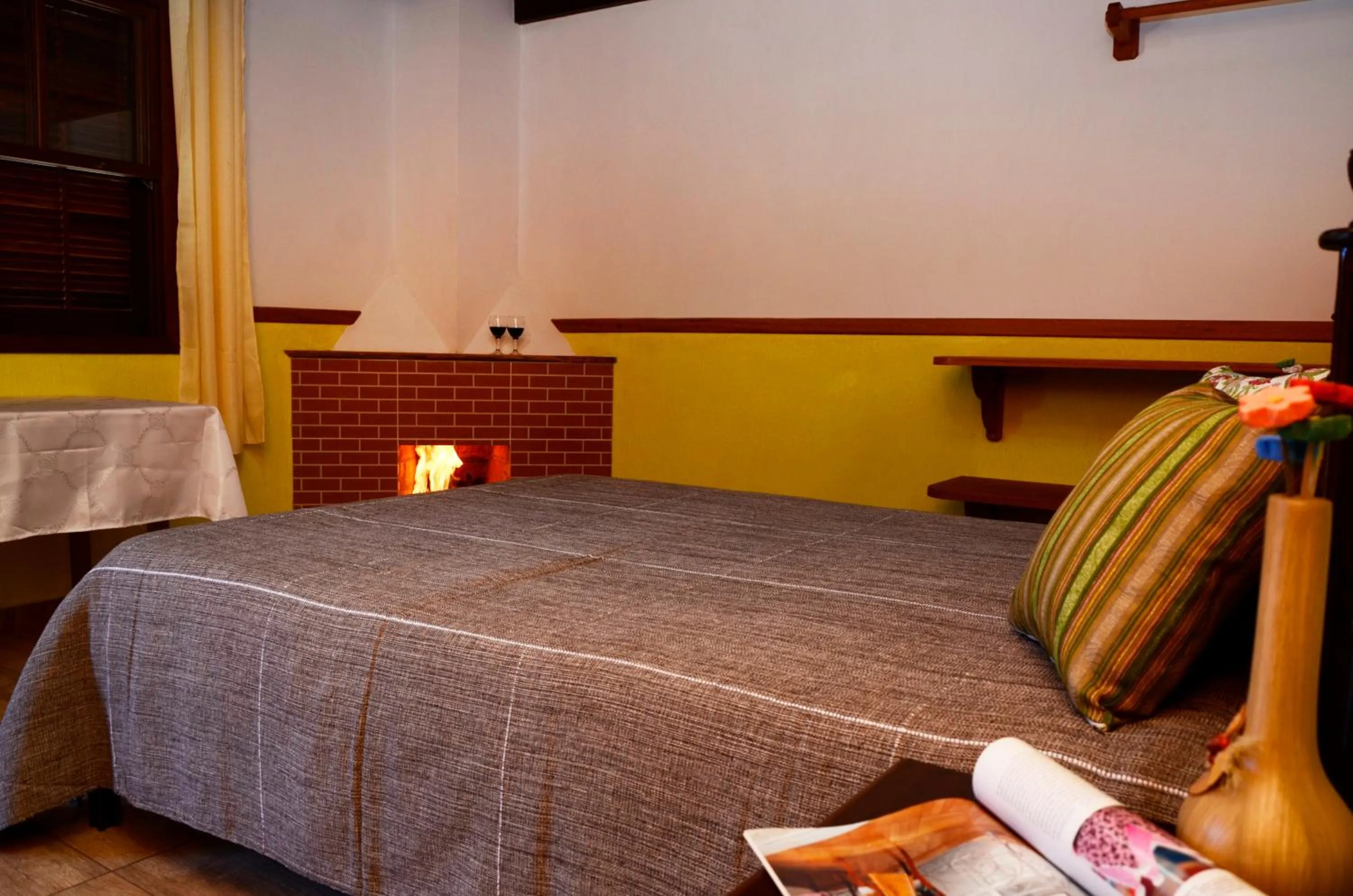 Bed in Pousada Sabor da Serra