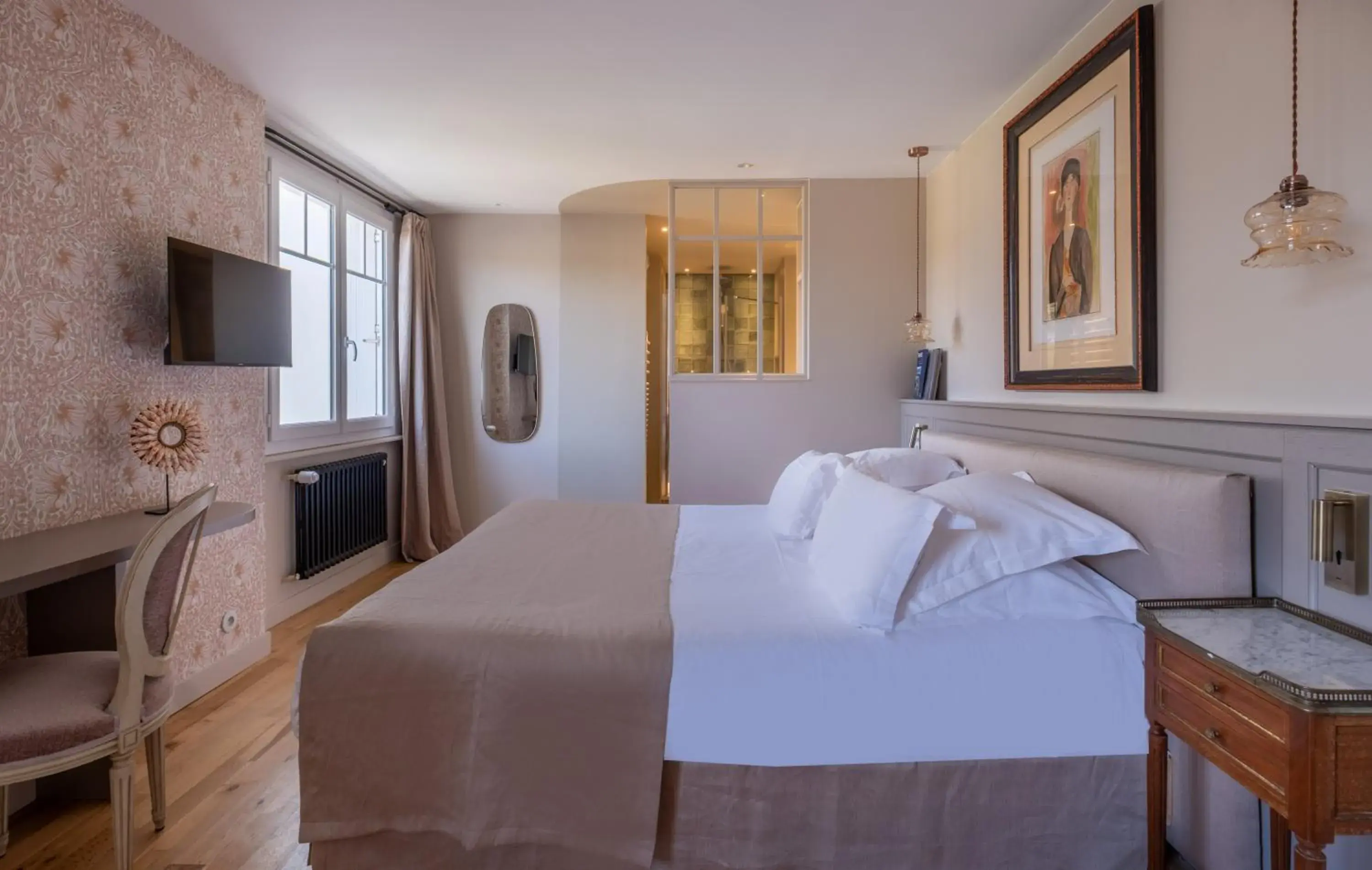 Superior Double Room with Garden View in Hôtel de la Plage Superior Double Room with Garden View in Hôtel de la Plage