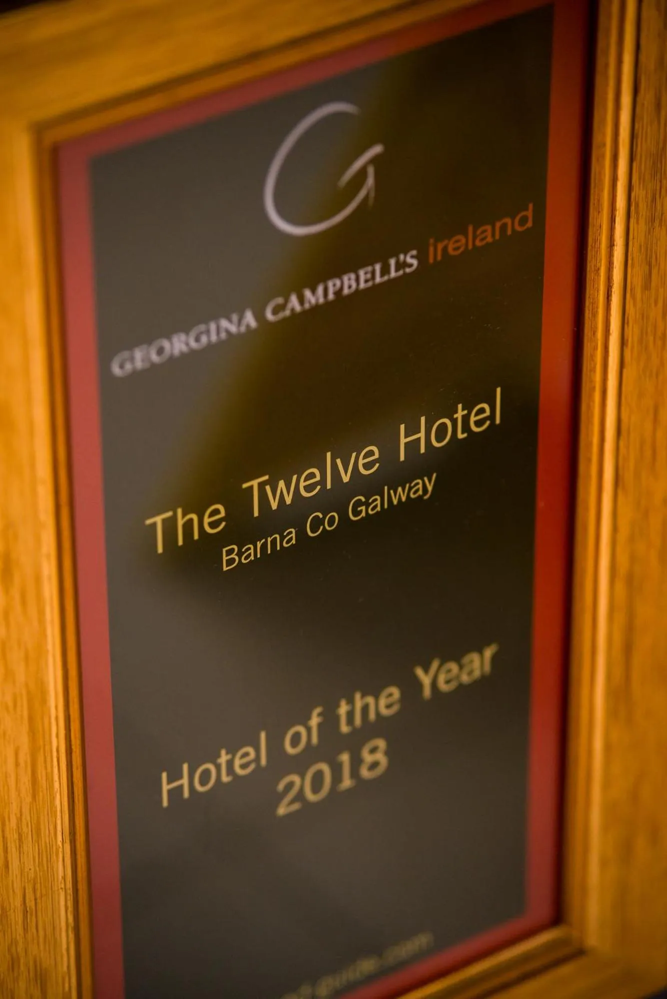 Certificate/Award in The Twelve Hotel