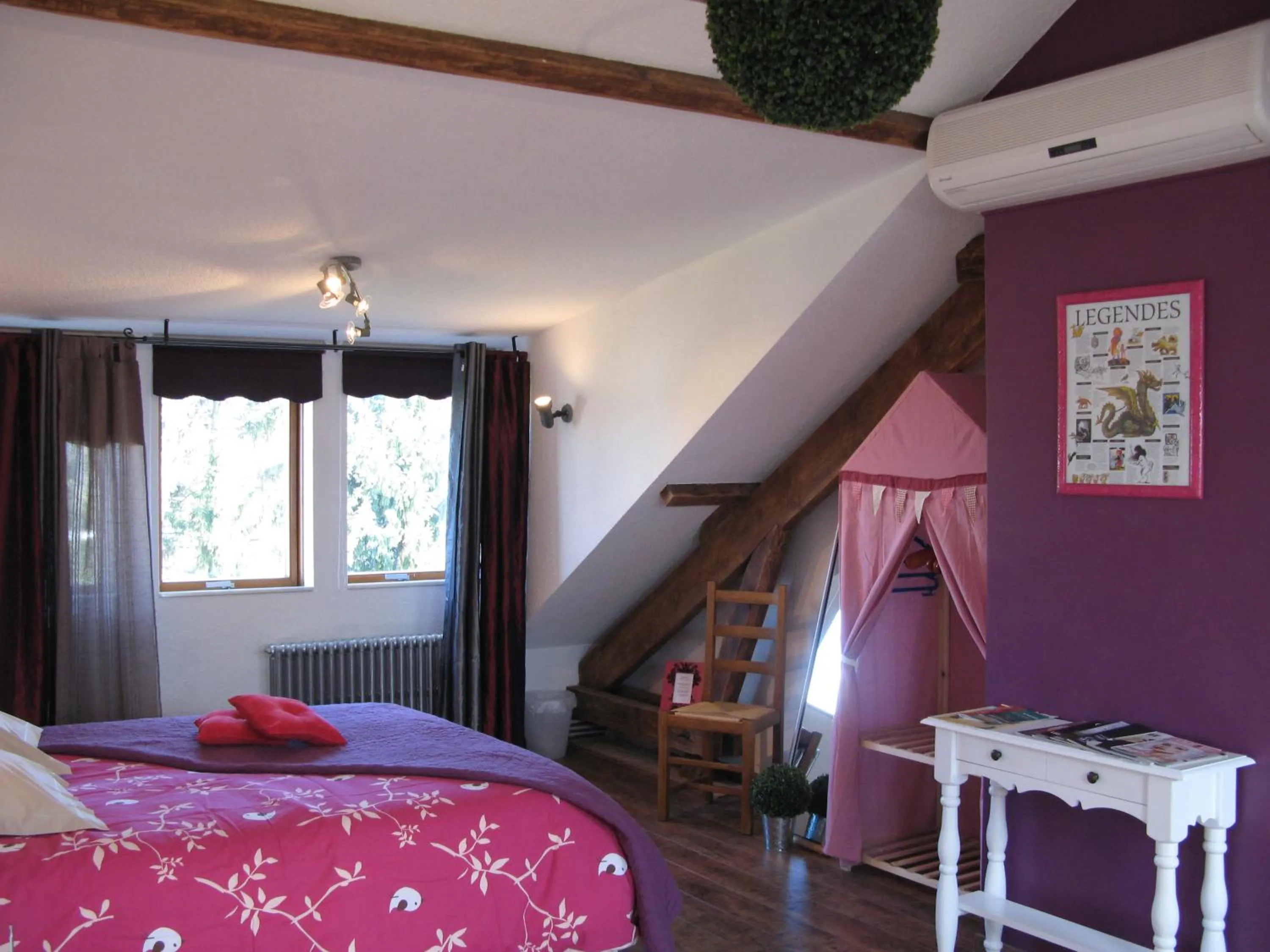 Bed in Les Chambres de l'Ile