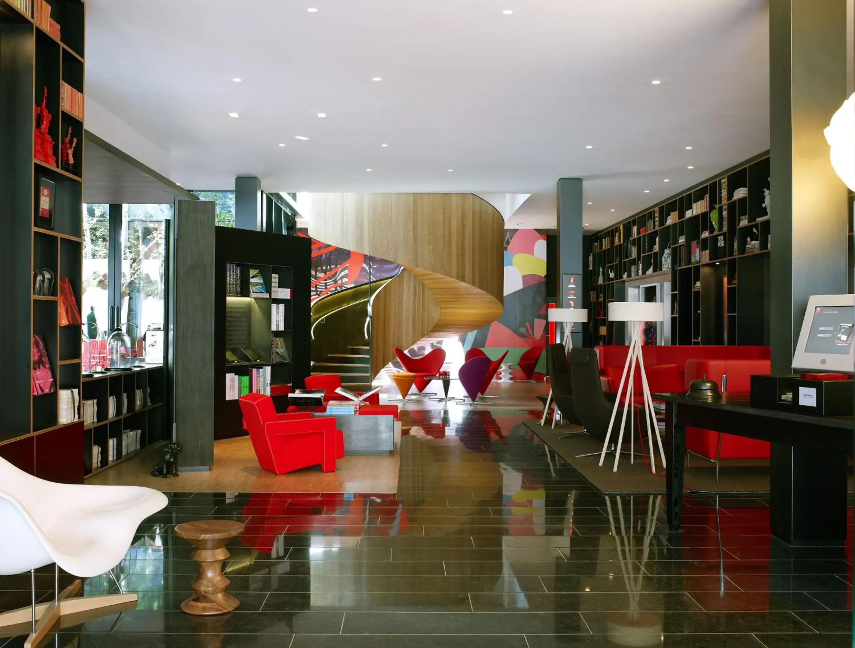 Lobby or reception in citizenM Southwark Bankside Lobby or reception in citizenM Southwark Bankside