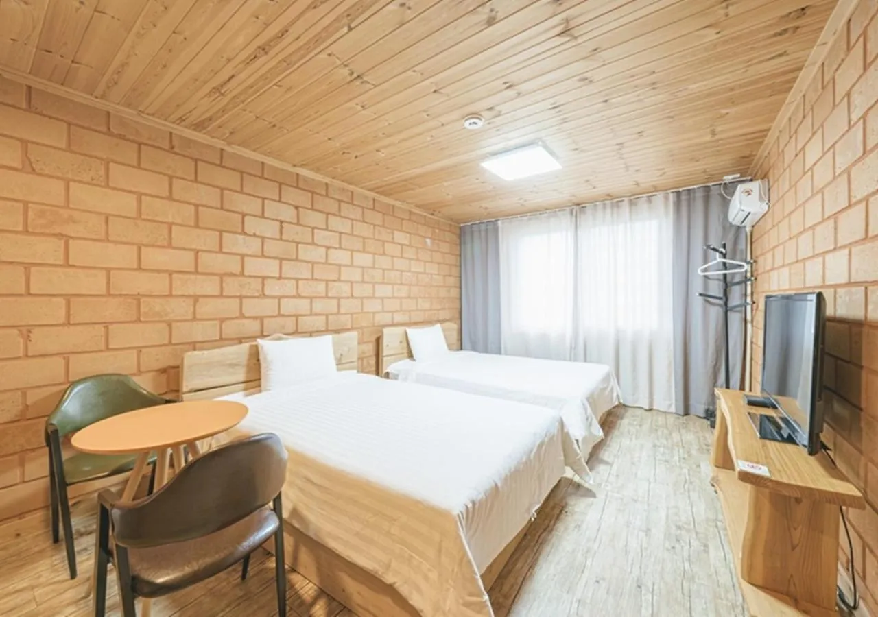 Bed in Jeju Healing Resort