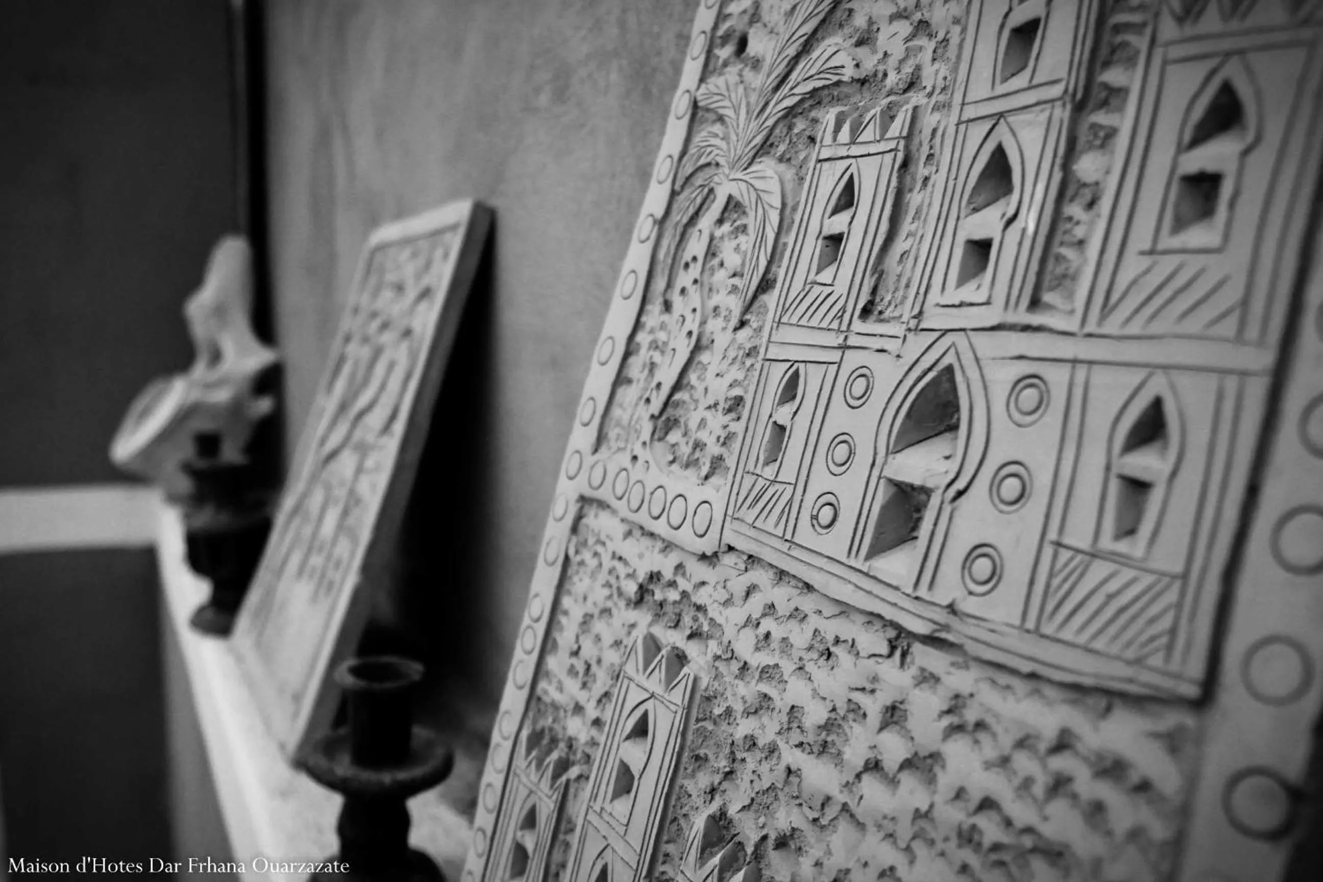 Decorative detail in Maison d'hôtes Dar Farhana