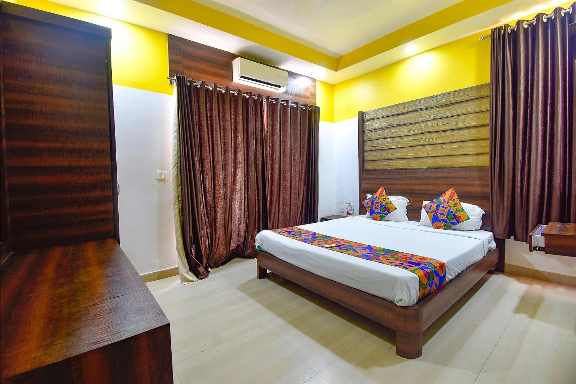 Bedroom, Bed in FabHotel Ocean View Apartment - Dabolim