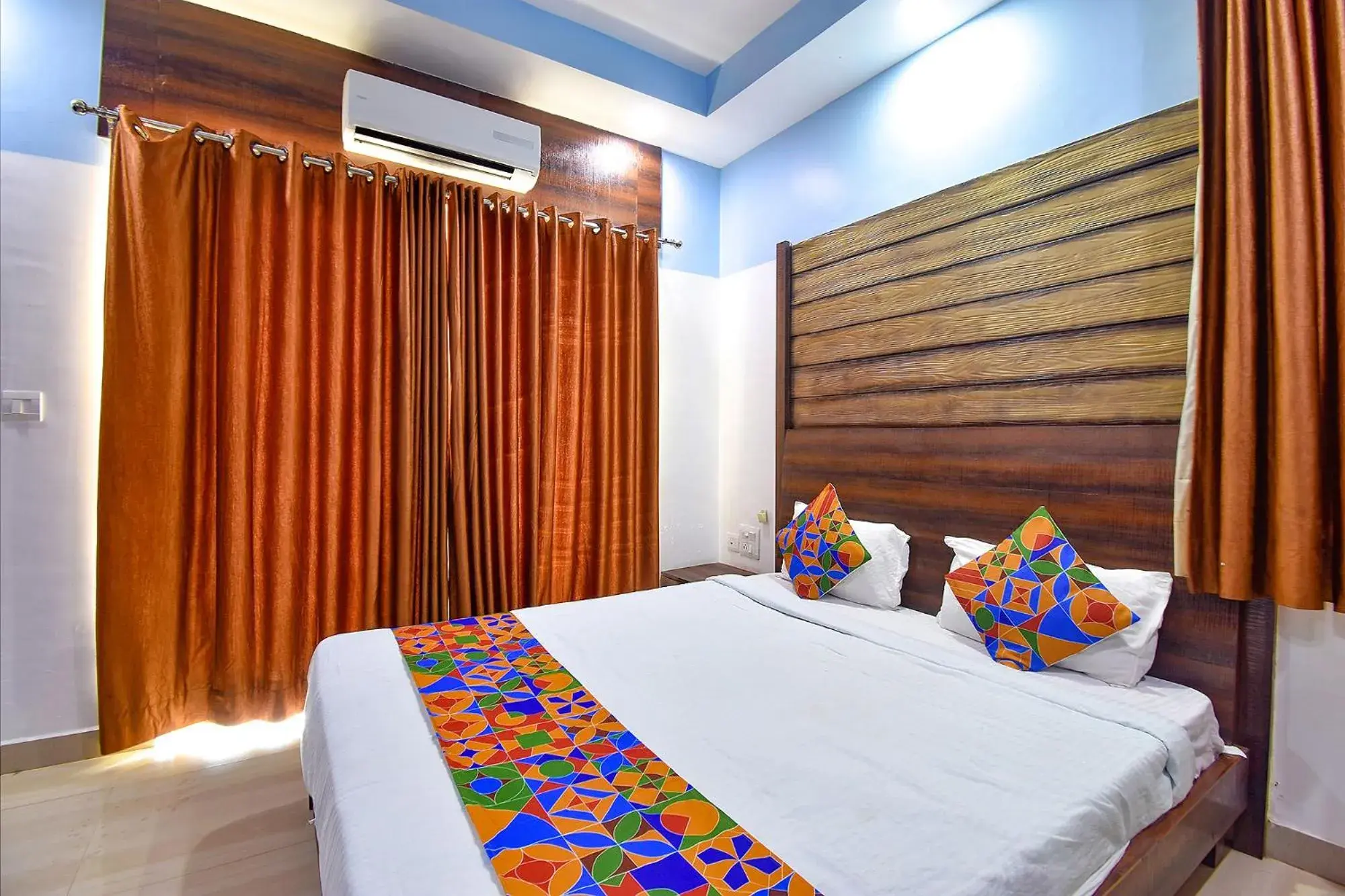 Bed in FabHotel Ocean View Apartment - Dabolim Bed in FabHotel Ocean View Apartment - Dabolim