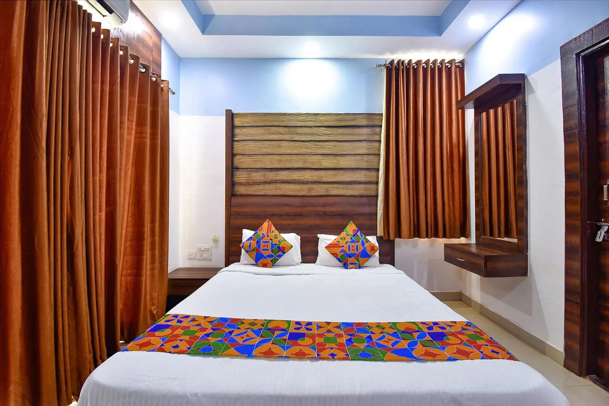 Bed in FabHotel Ocean View Apartment - Dabolim Bed in FabHotel Ocean View Apartment - Dabolim
