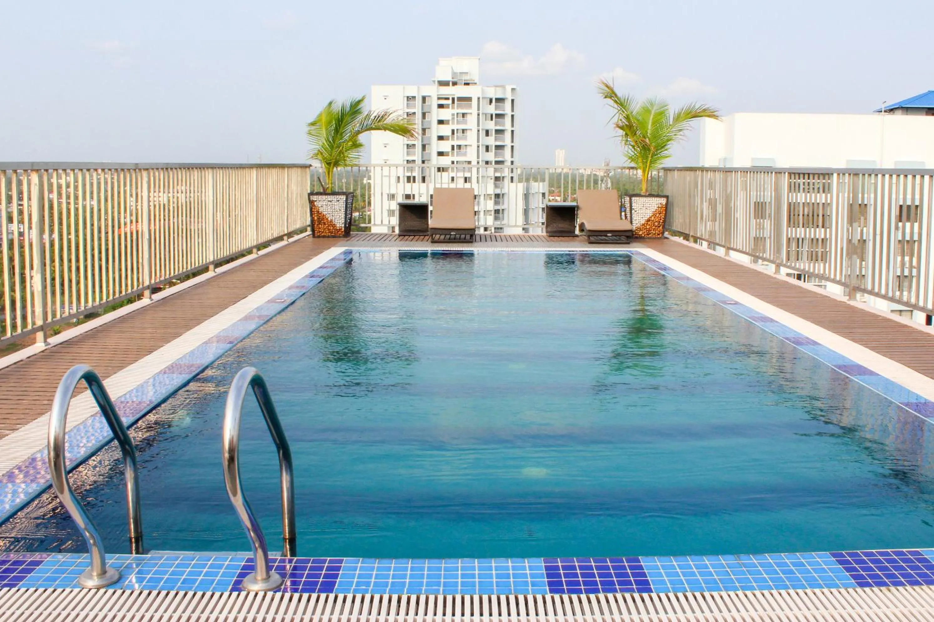 Swimming pool in JVK Park Hotel