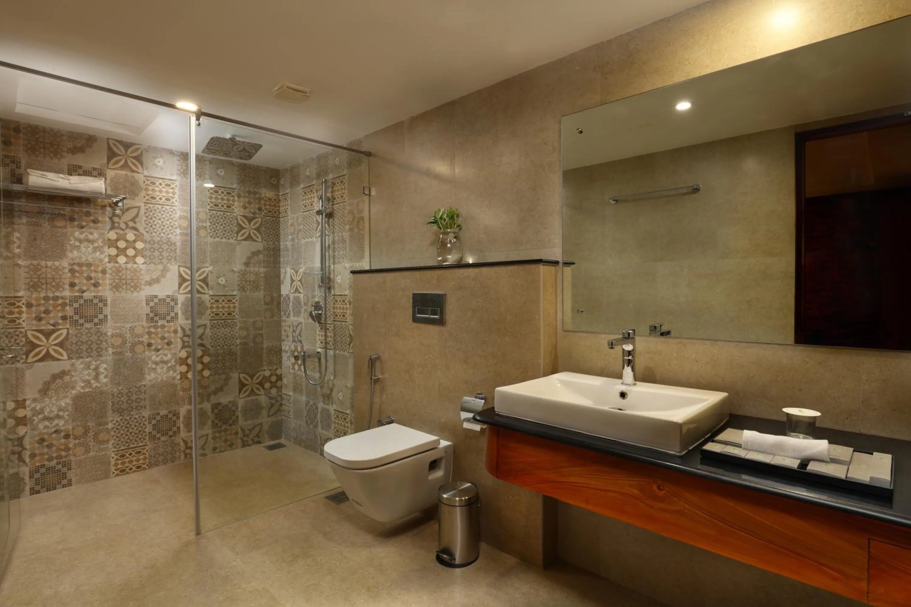 Bathroom in JVK Park Hotel