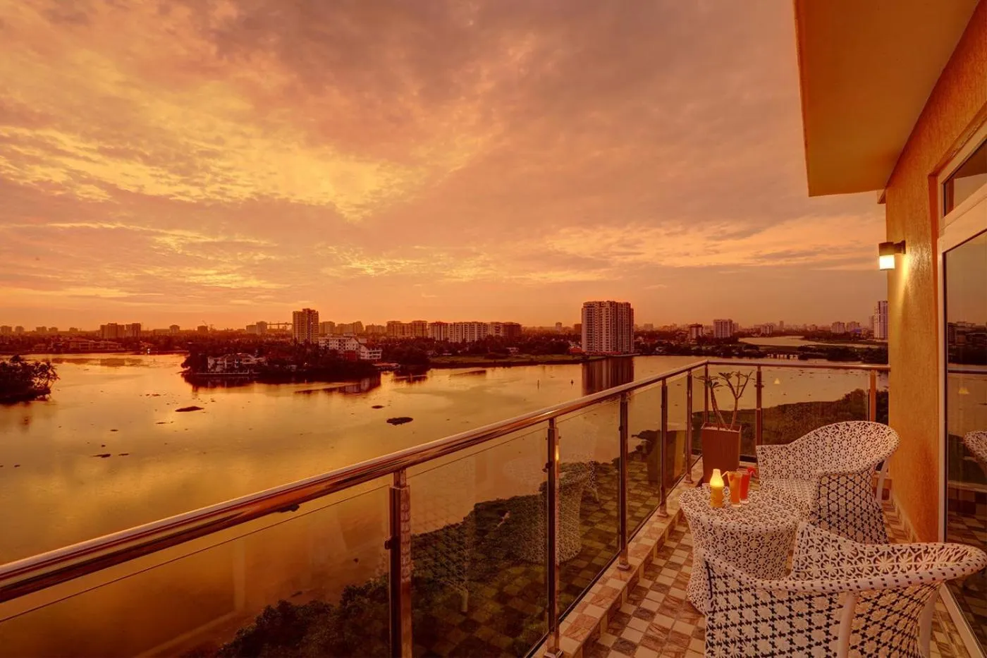 View (from property/room) in JVK Park Hotel