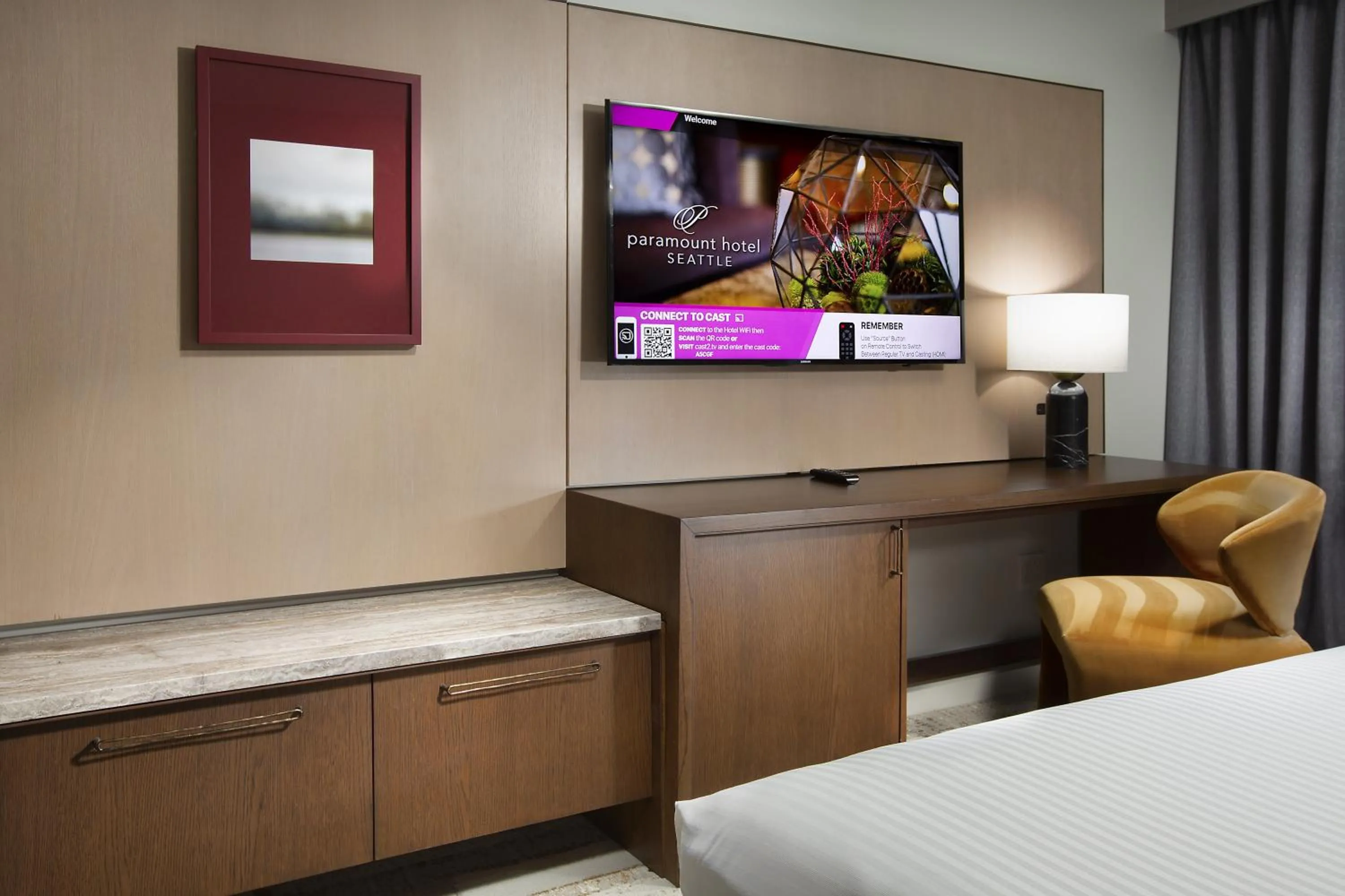 Bed in The Paramount Hotel