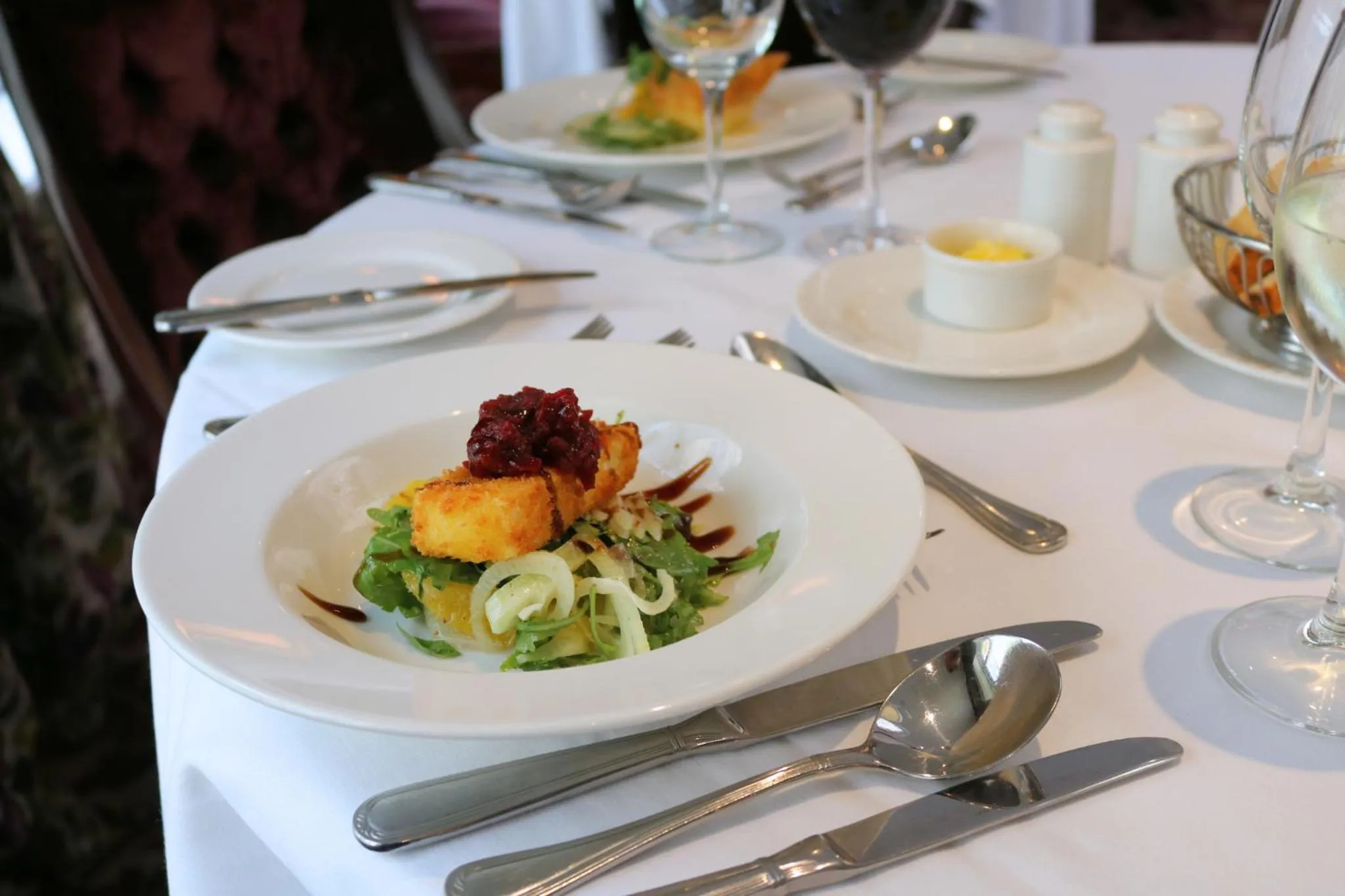 Dining area in The Rose Hotel