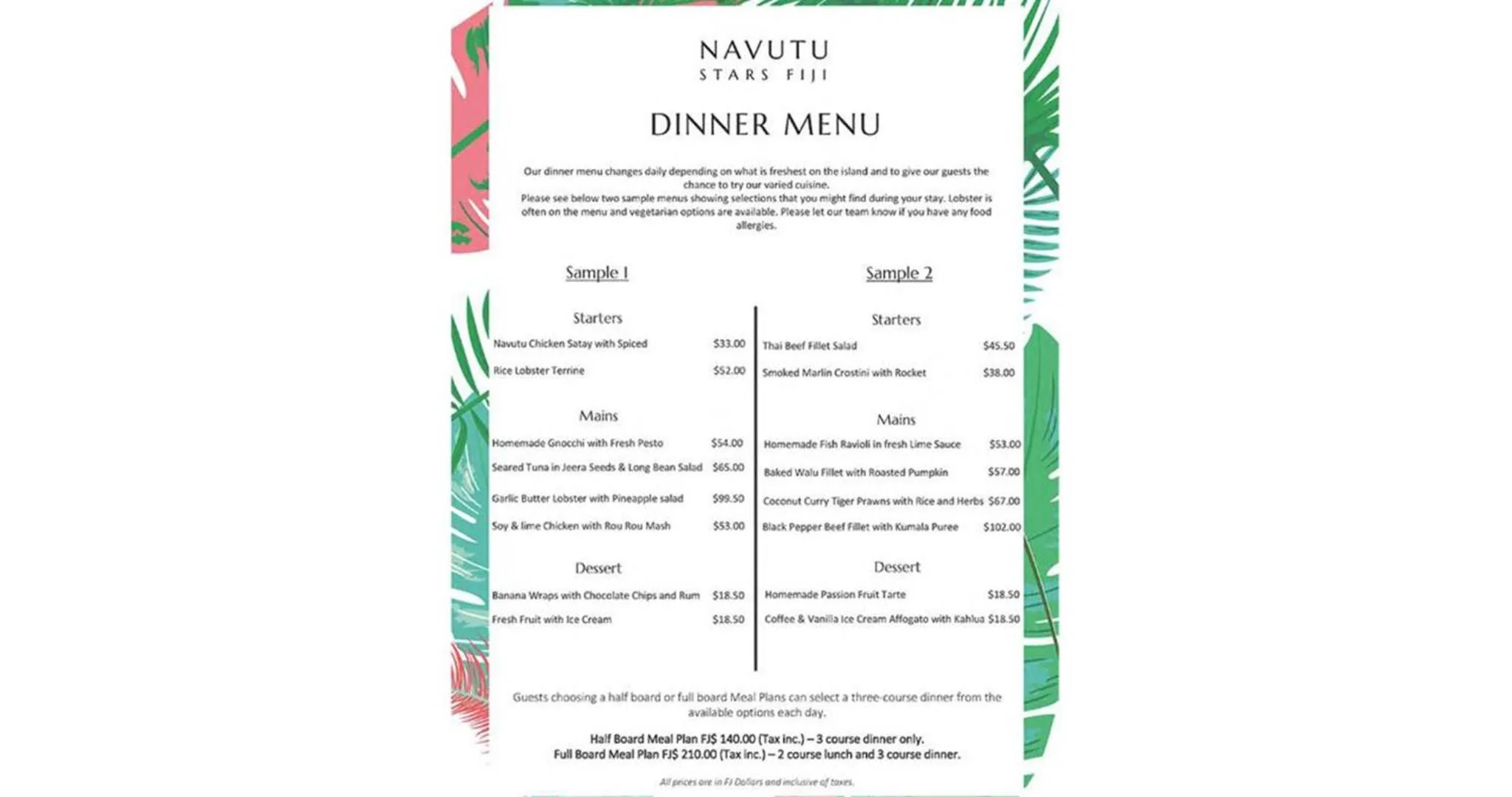 Text overlay in Navutu Stars Resort