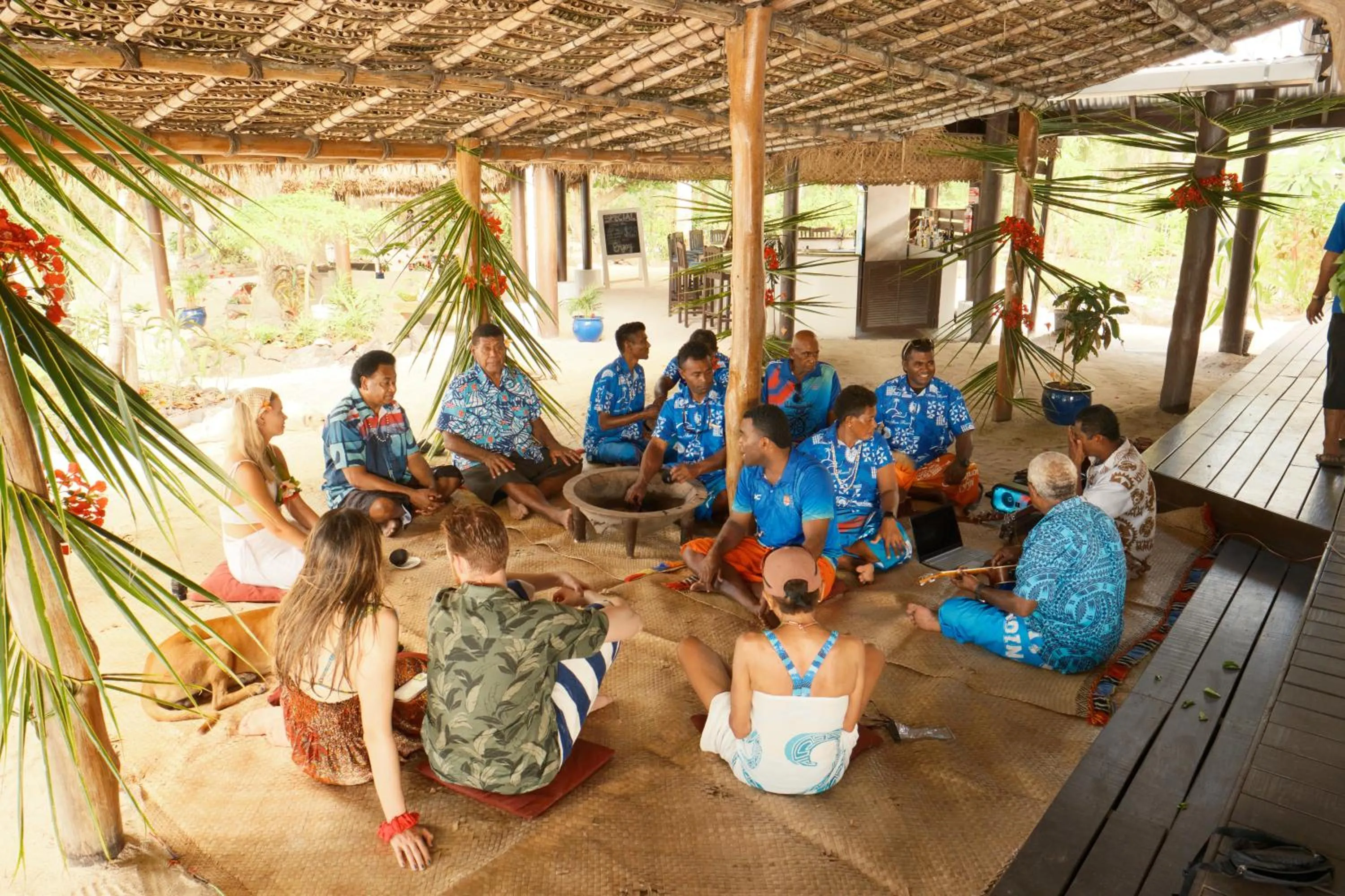 People in Navutu Stars Resort