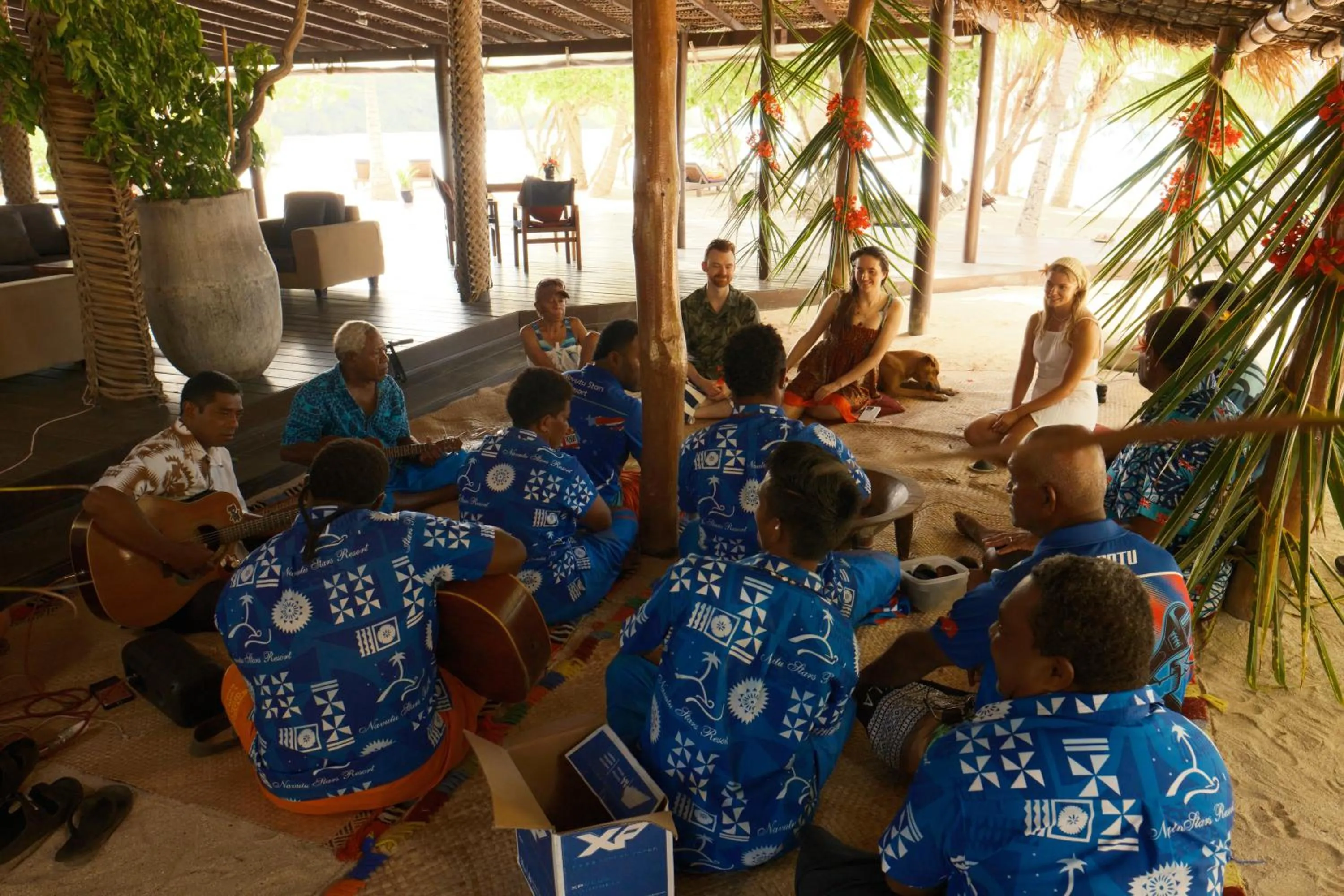 People in Navutu Stars Resort