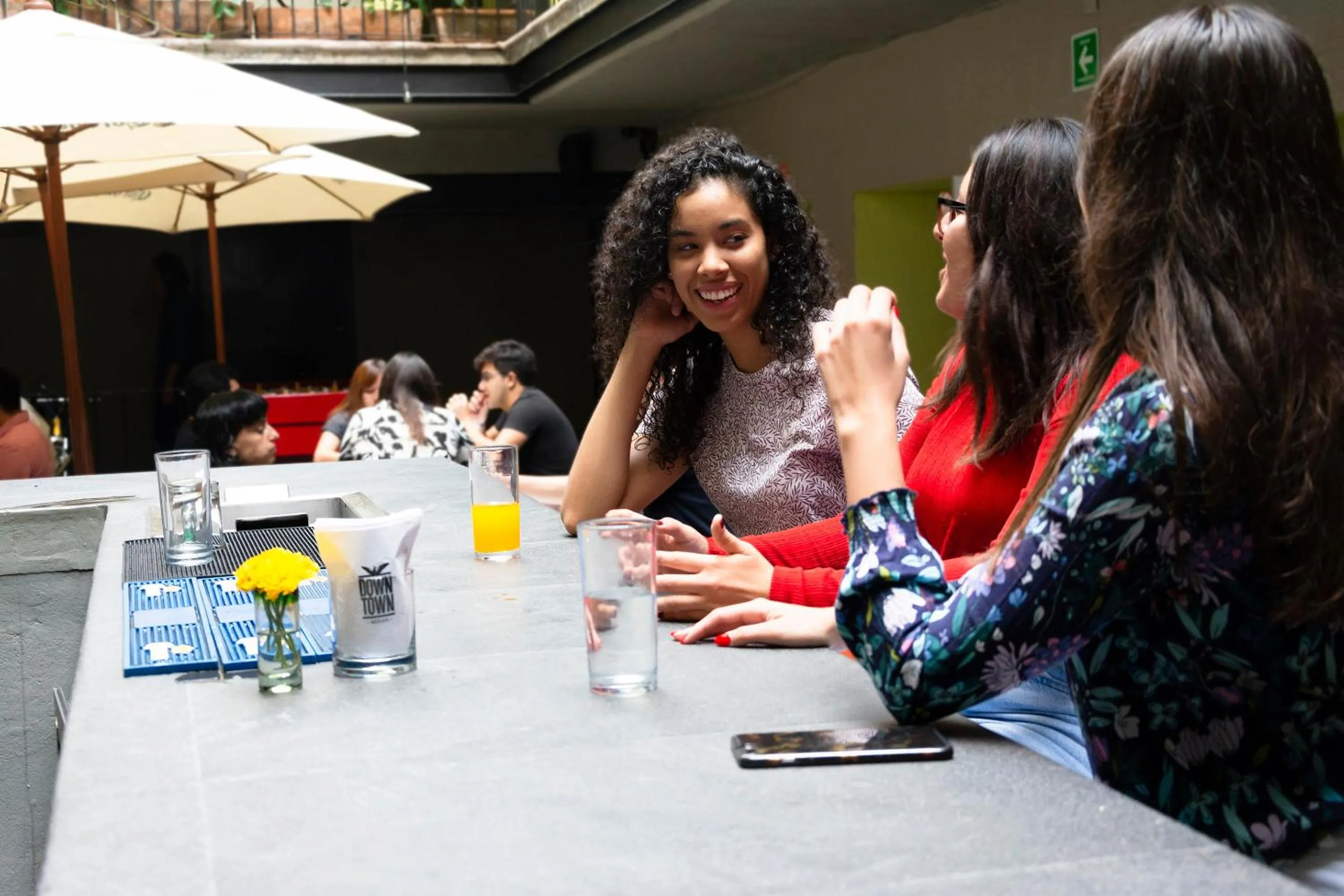 People in Downtown Beds