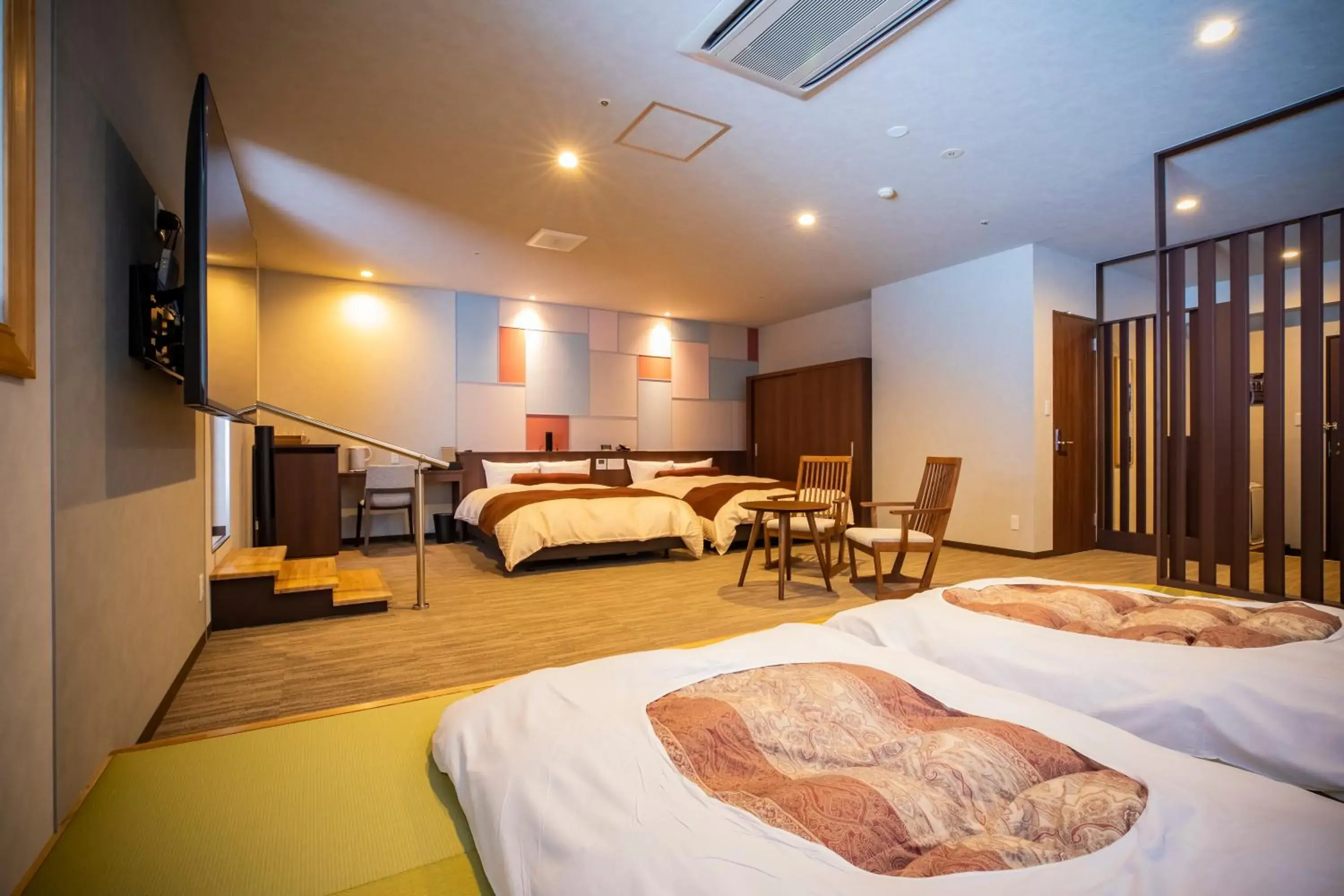 Premium Japanese Western Room with Private Onsen and Private Low Temperature Sauna in Otaru Asari Classe Hotel Premium Japanese Western Room with Private Onsen and Private Low Temperature Sauna in Otaru Asari Classe Hotel