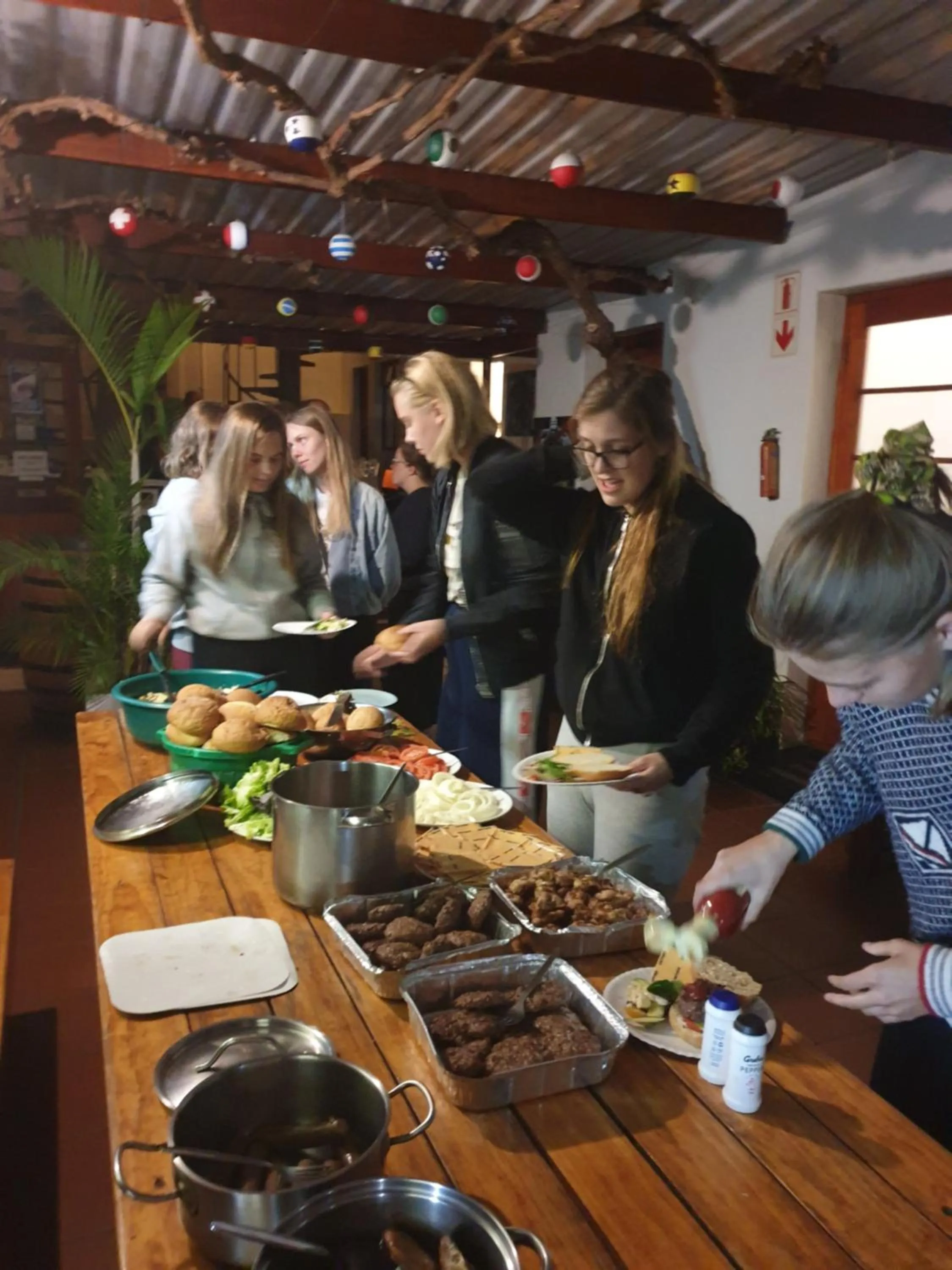 Evening entertainment in Zebra Crossing Backpacker