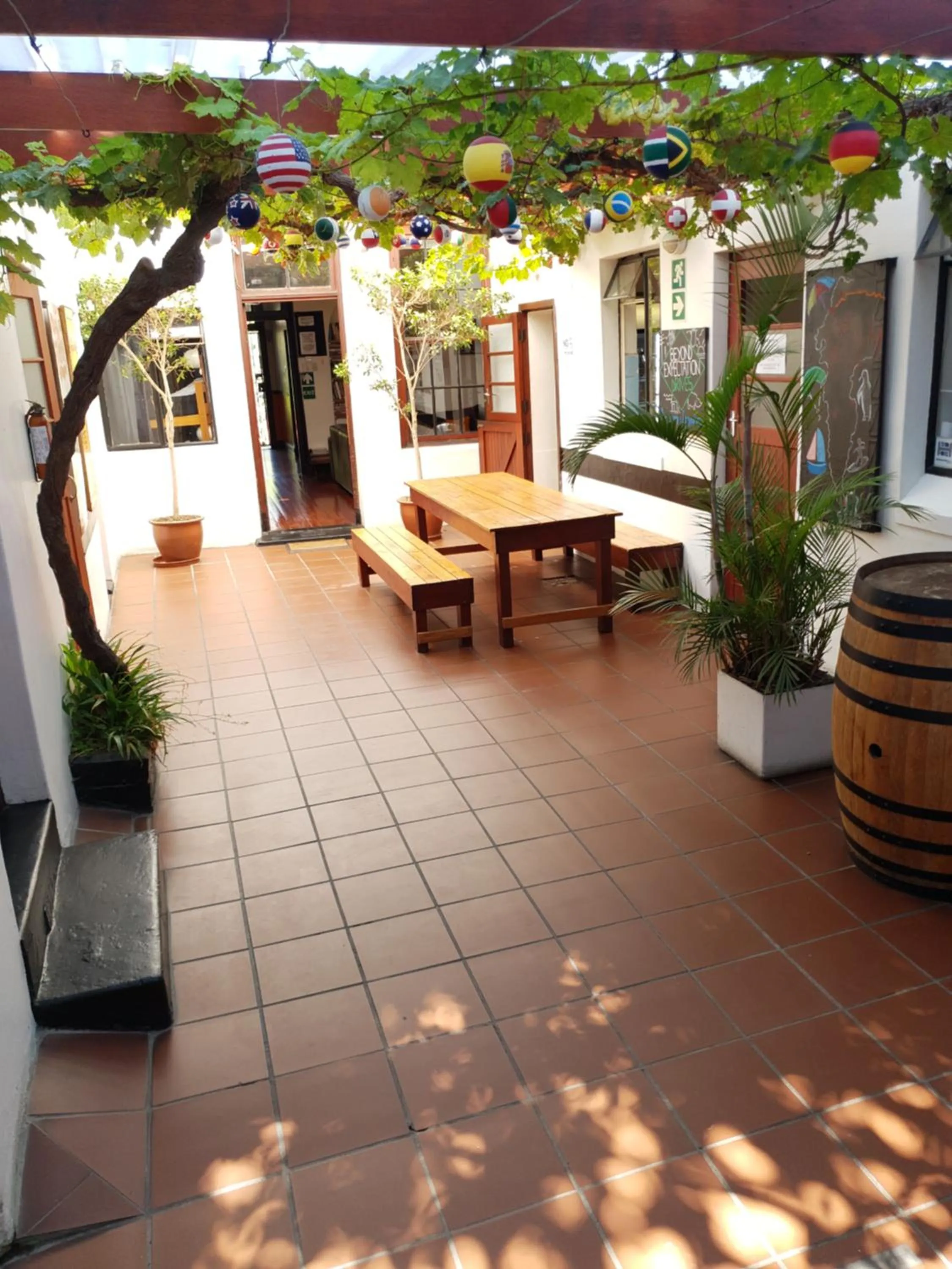 Seating area in Zebra Crossing Backpacker