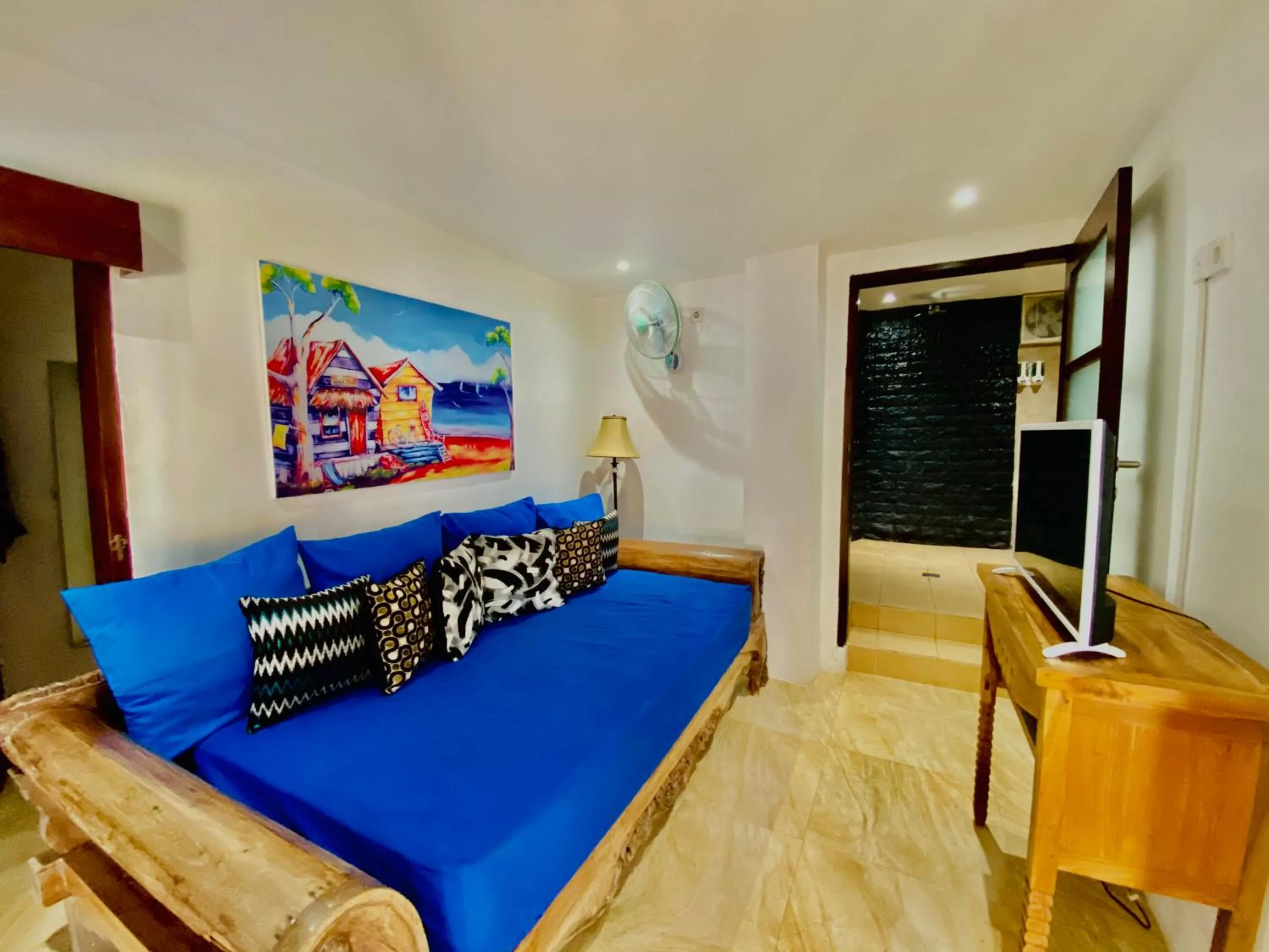 Living room, Bed in Lembongan Harmony Villas