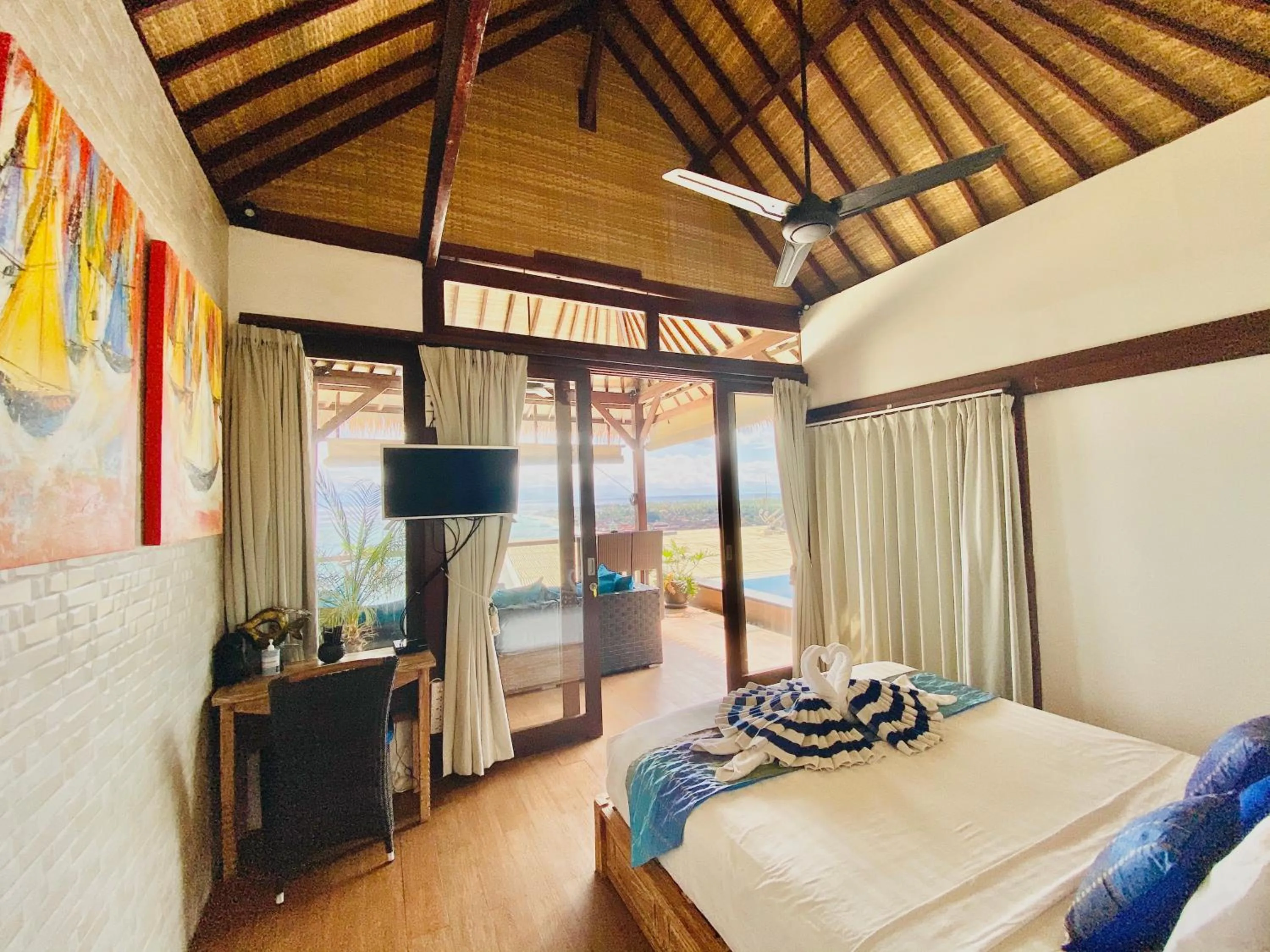 Bedroom, Bed in Lembongan Harmony Villas