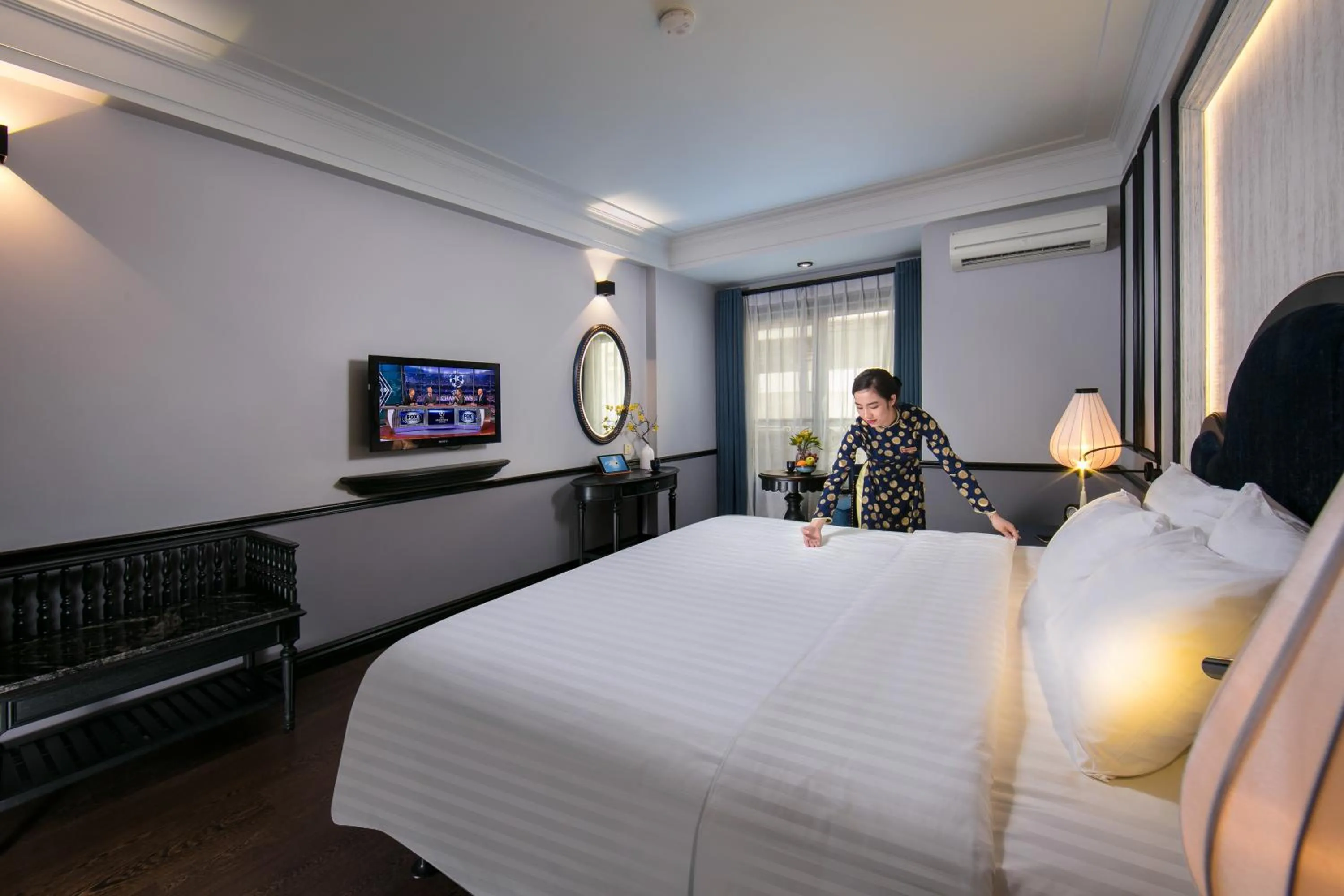 Bed in La Beaute Boutique Hotel & Spa