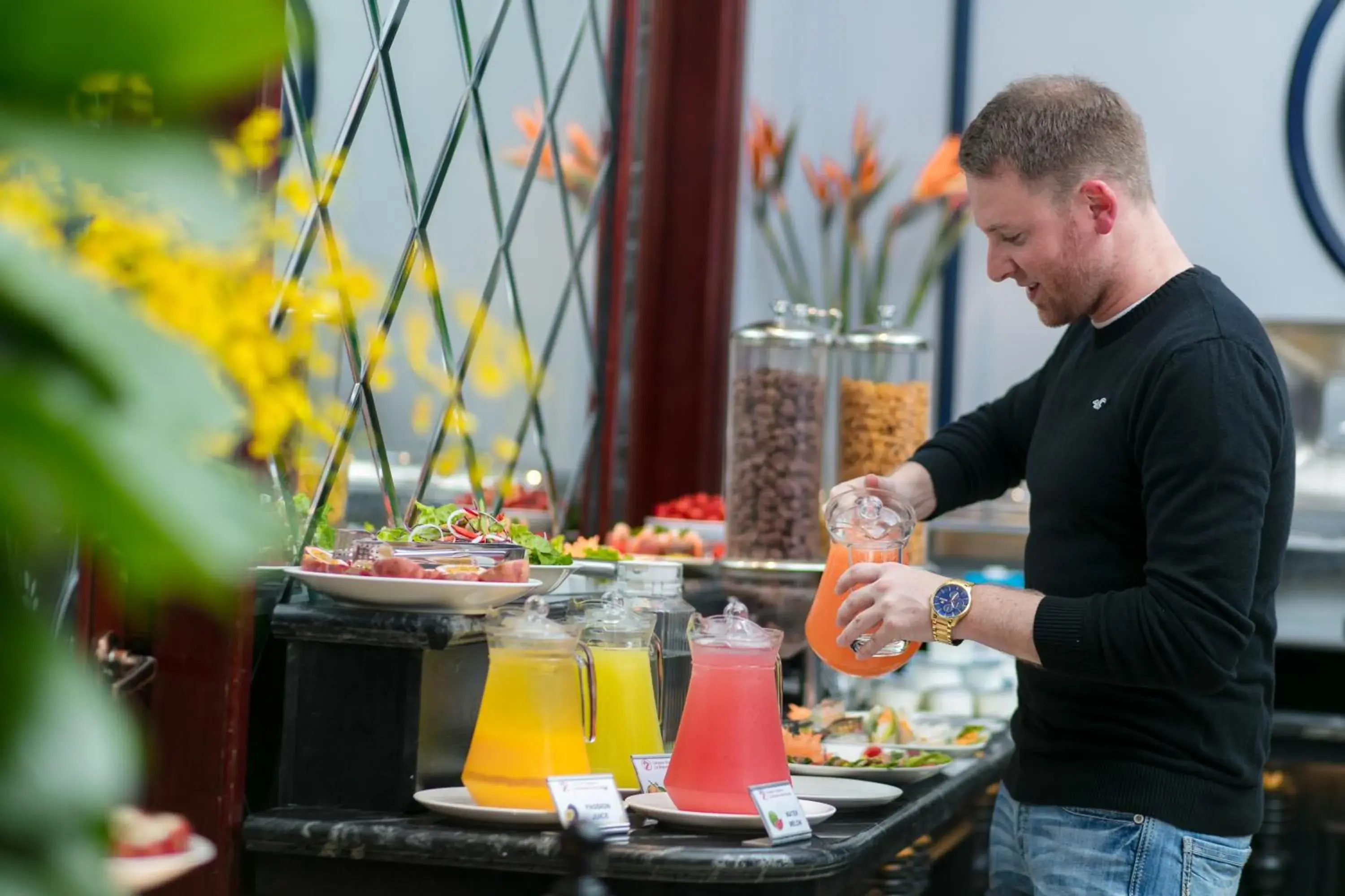 Buffet breakfast in La Beaute Boutique Hotel & Spa Buffet breakfast in La Beaute Boutique Hotel & Spa