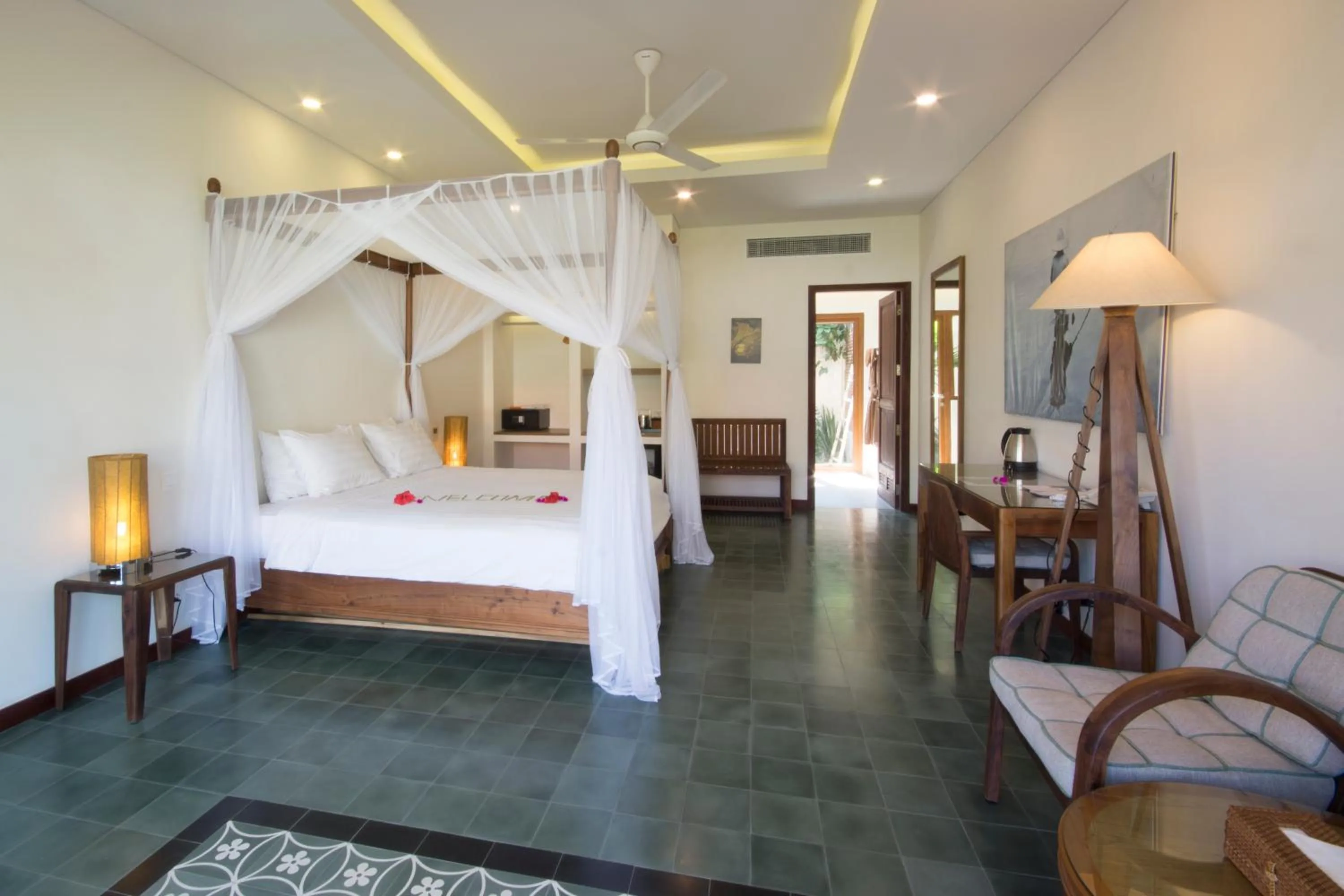 Bedroom, Bed in Cassia Cottage Resort and Spa