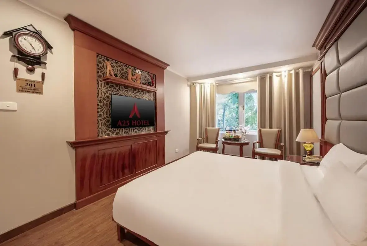 Bed in A25 Hotel - 23 Quán Thánh Bed in A25 Hotel - 23 Quán Thánh