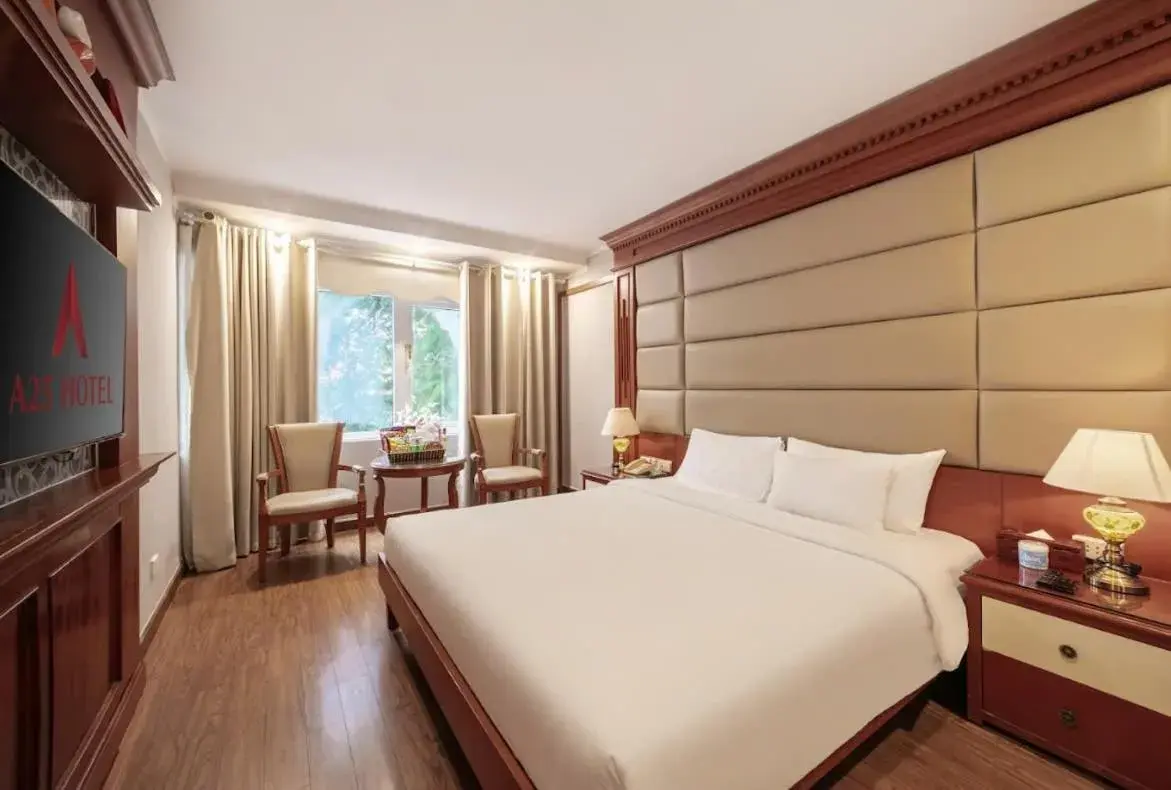 Bed in A25 Hotel - 23 Quán Thánh Bed in A25 Hotel - 23 Quán Thánh