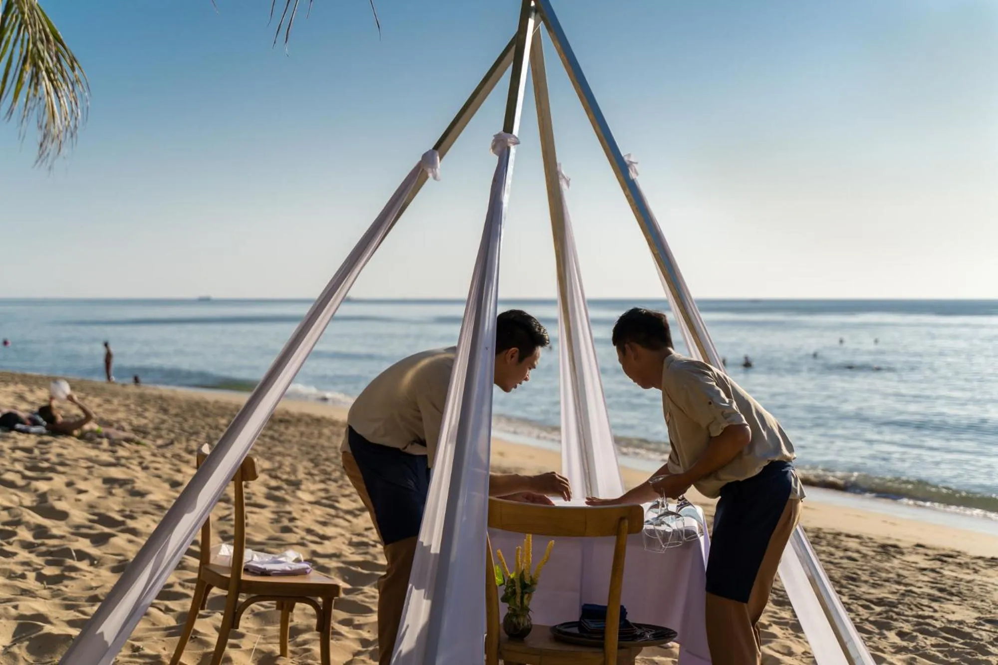 Staff in L'Azure Resort and Spa