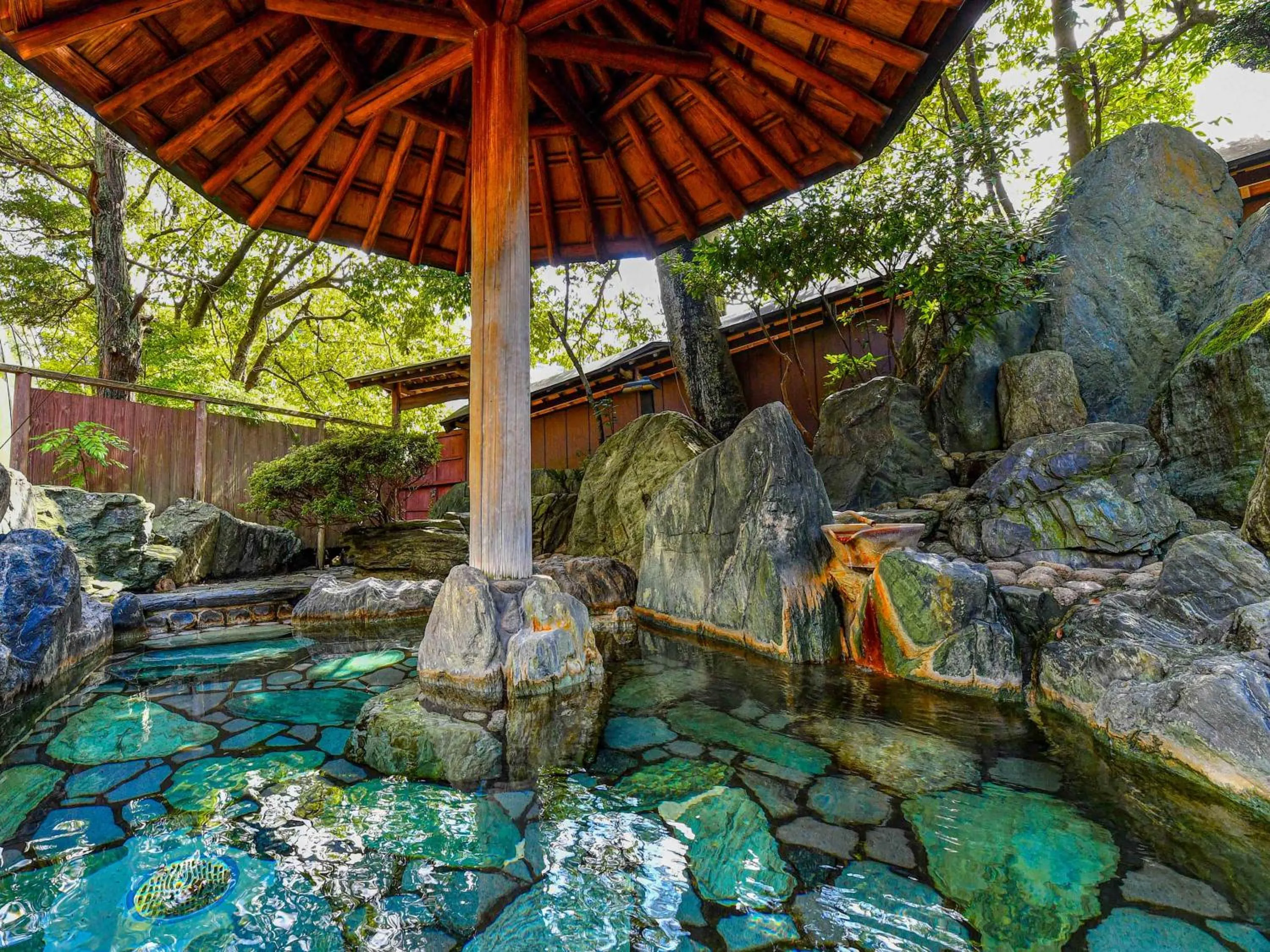 Open Air Bath in Hokuriku Fukui Awara Onsen Mimatsu