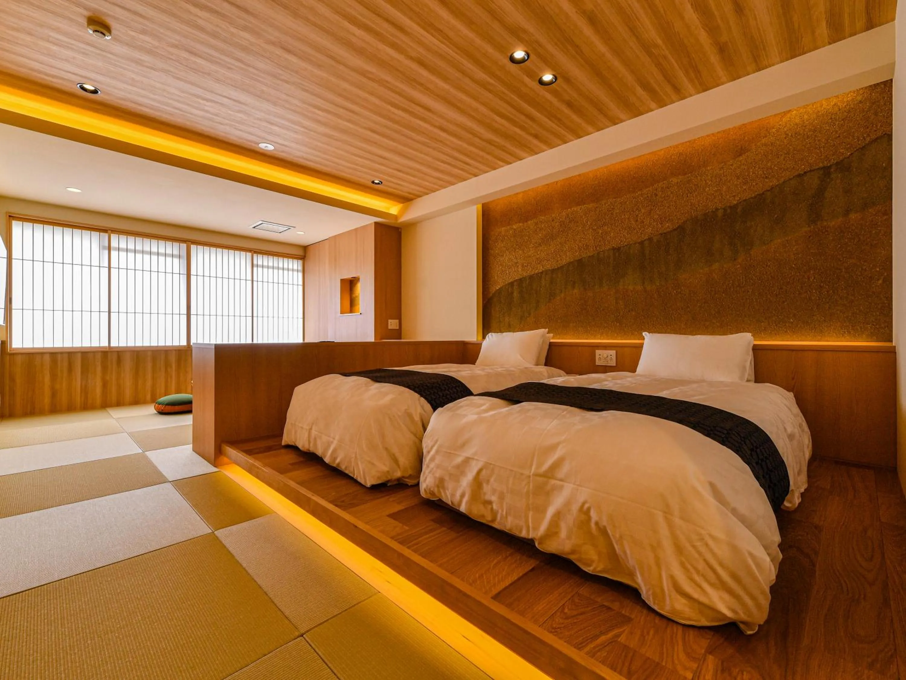 Photo of the whole room, Bed in Hokuriku Fukui Awara Onsen Mimatsu