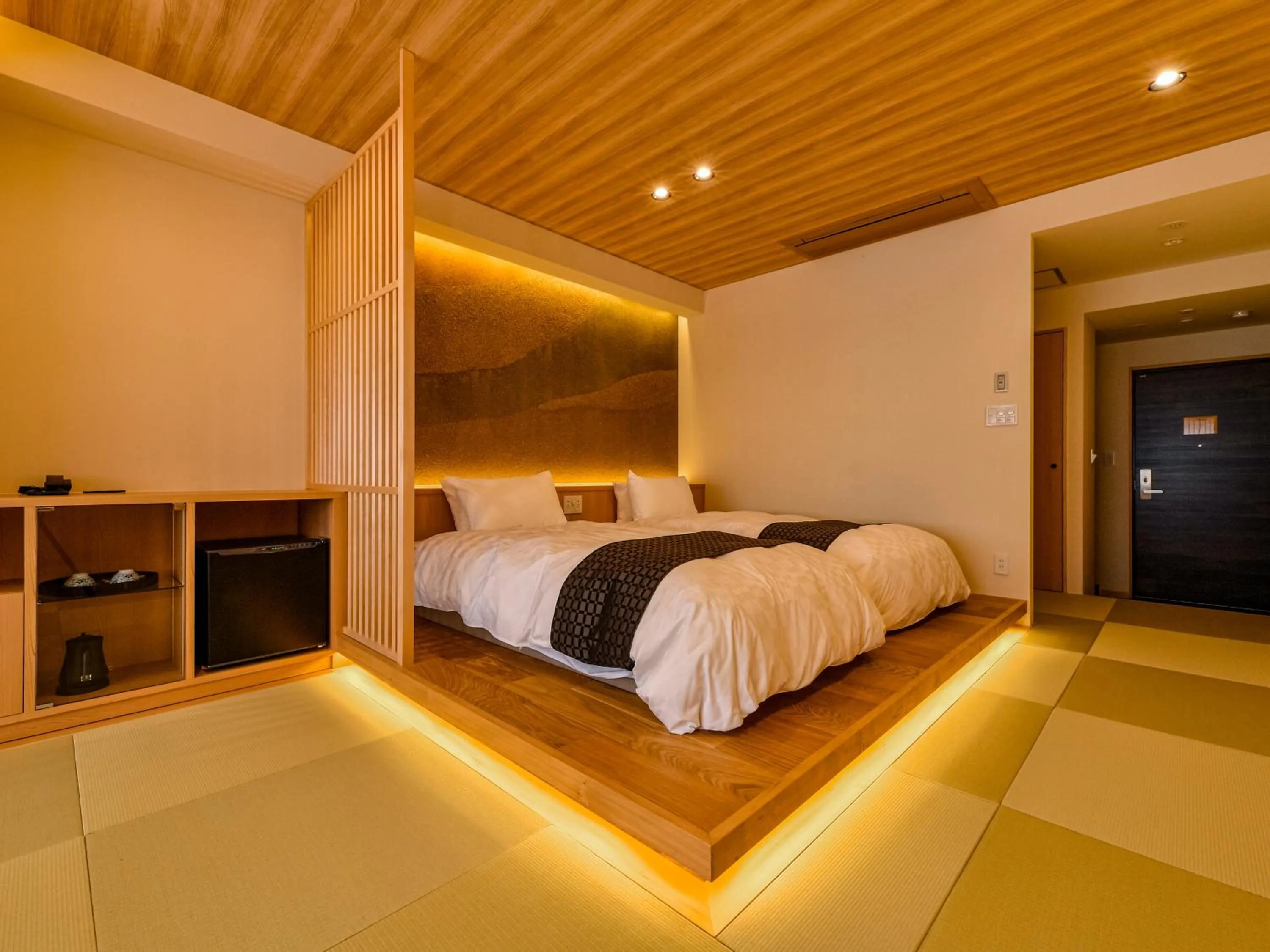 Photo of the whole room, Bed in Hokuriku Fukui Awara Onsen Mimatsu