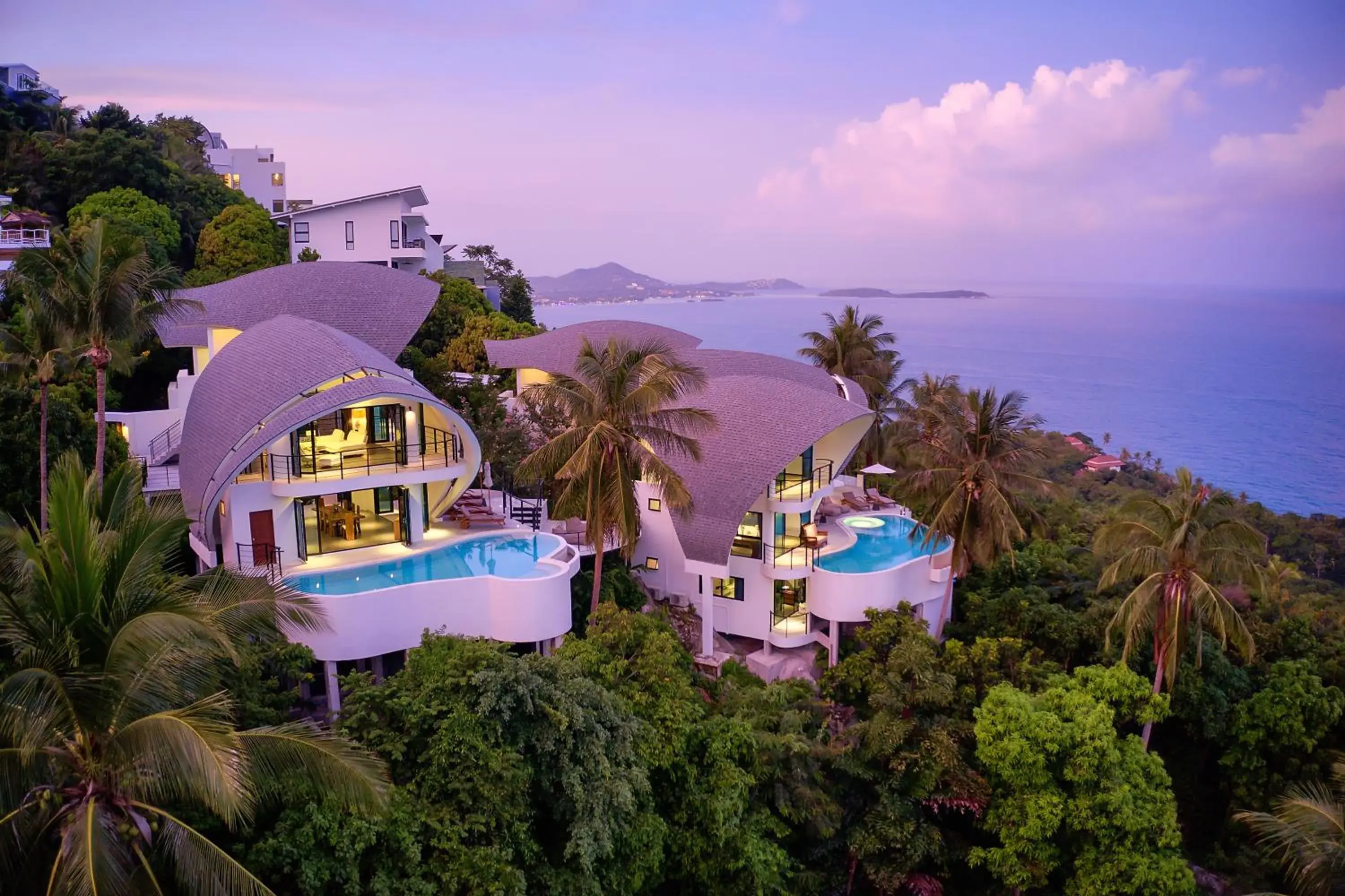 Bird's eye view in Villa The Spot Koh Samui Bird's eye view in Villa The Spot Koh Samui