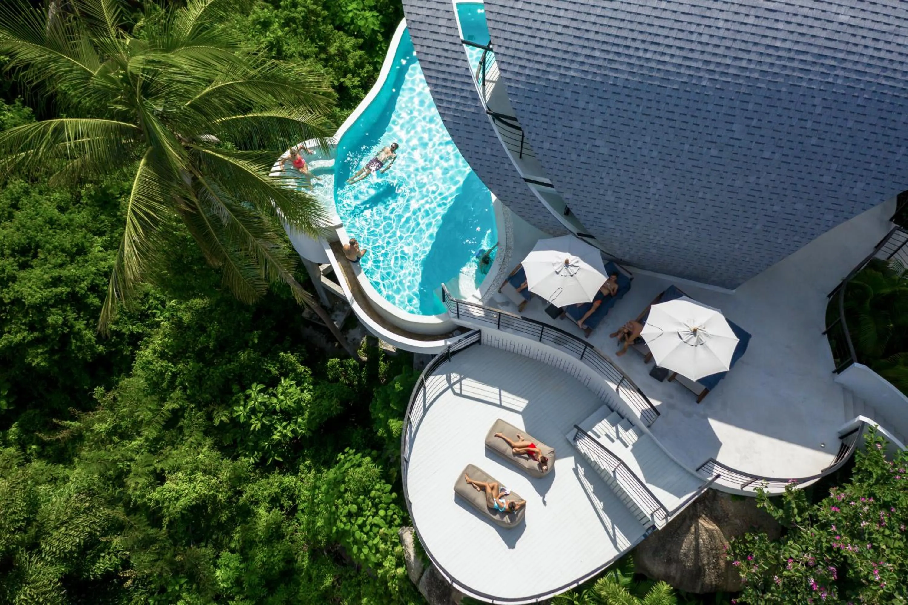 Bird's eye view in Villa The Spot Koh Samui