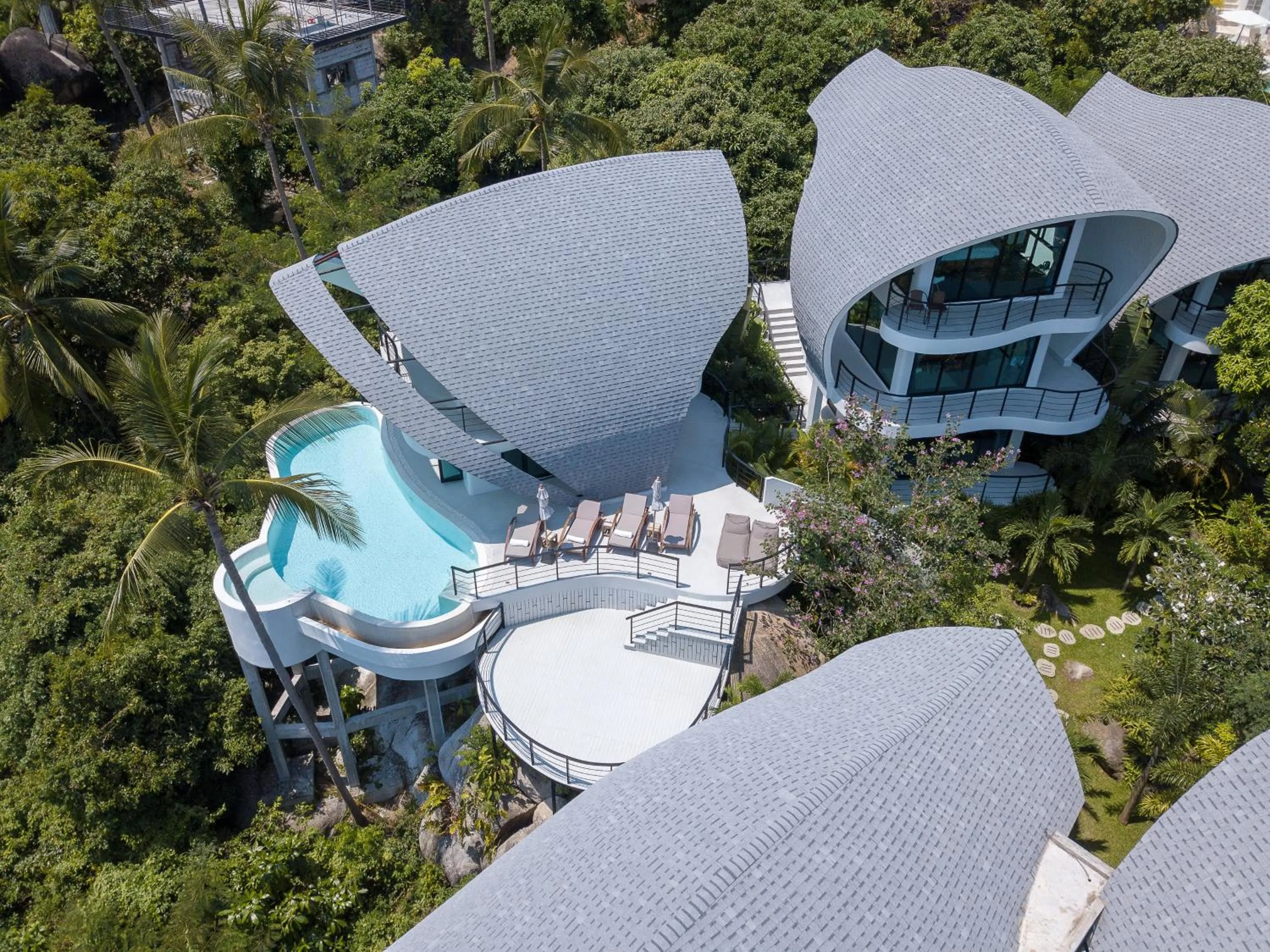 Bird's eye view in Villa The Spot Koh Samui